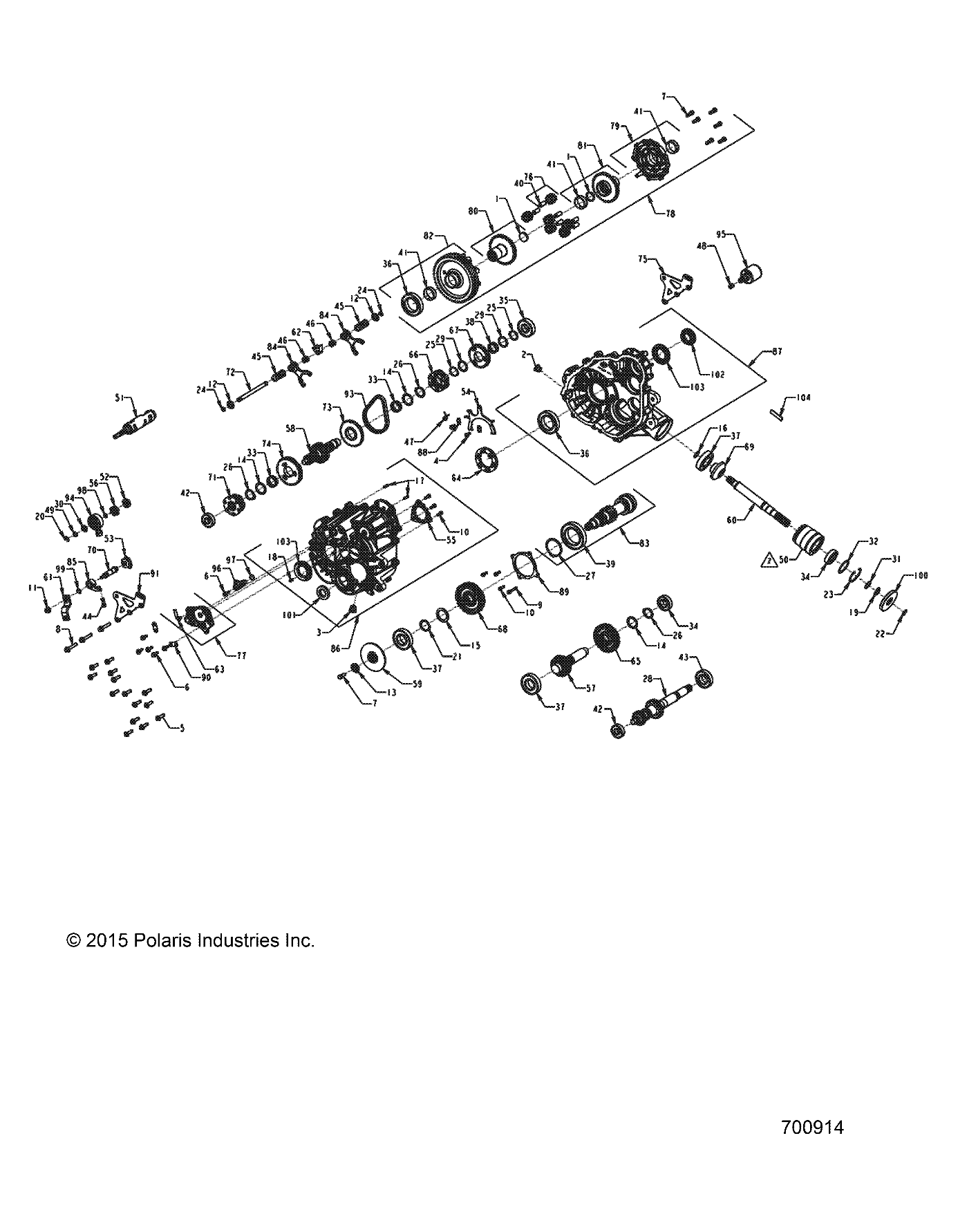 Foto diagrama Polaris que contem a peça 1333525