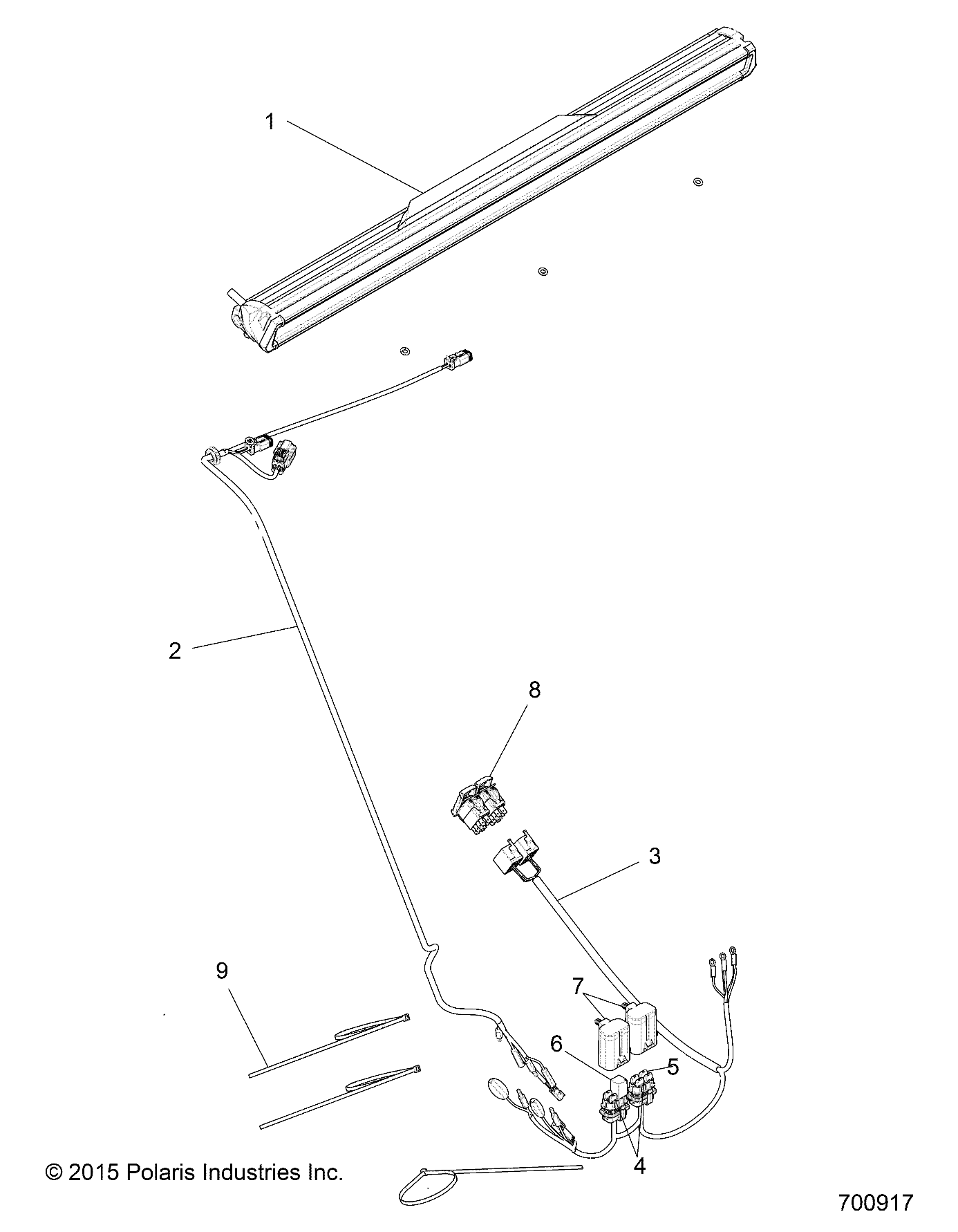 Part Number : 2412611 HARNESS-ACCESSORY  ROPS  RZN