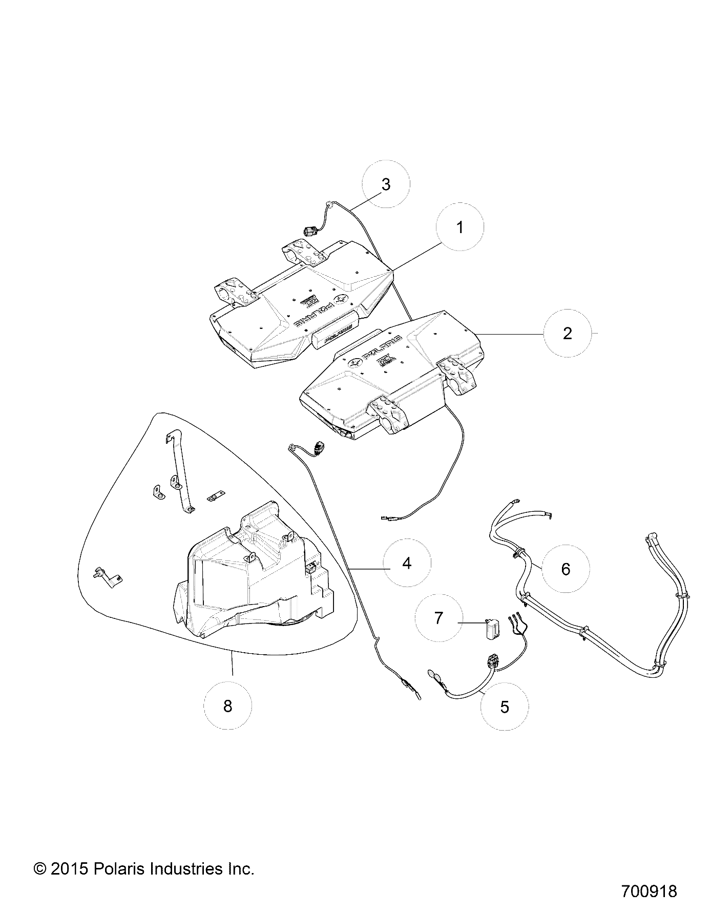 Part Number : 2412636 HARNESS-SUBWFR ROPS RZN