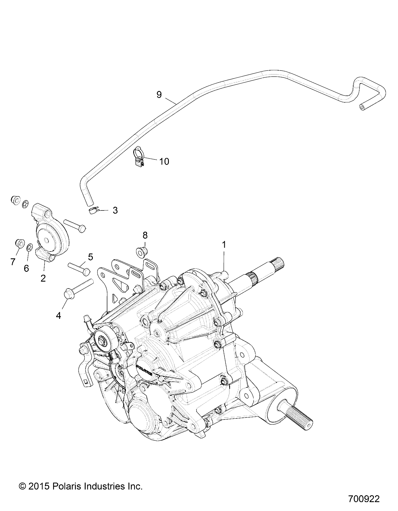 Part Number : 1333515 COMPLETE GEARCASE ASSEMBLY