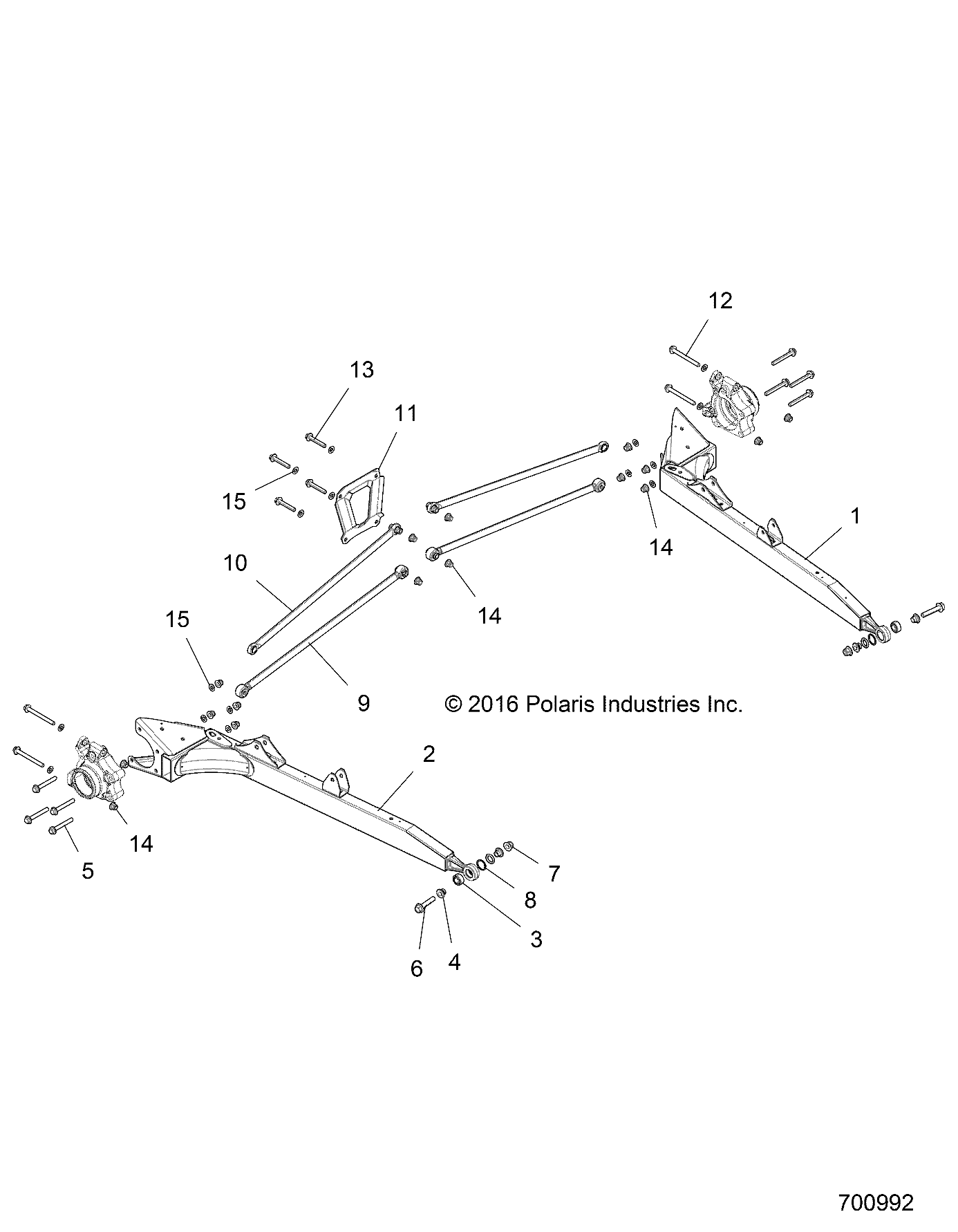 Part Number : 1019356-446 TRAIL ARM WELD  LEFT  COSMIC S