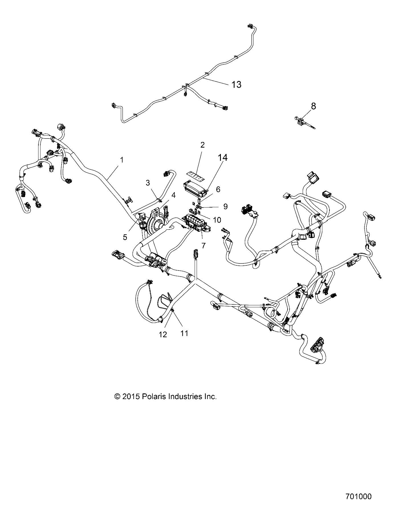 Foto diagrama Polaris que contem a peça 2413326