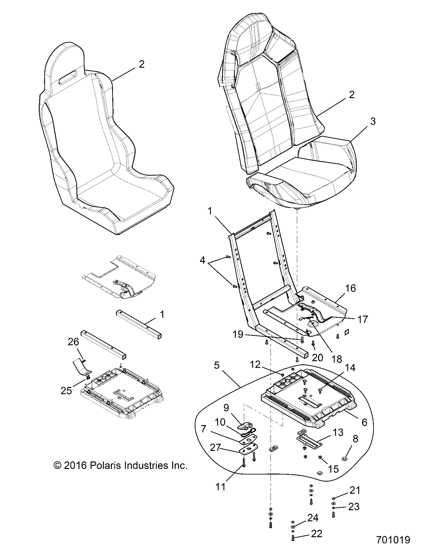 Foto diagrama Polaris que contem a peça 7520177