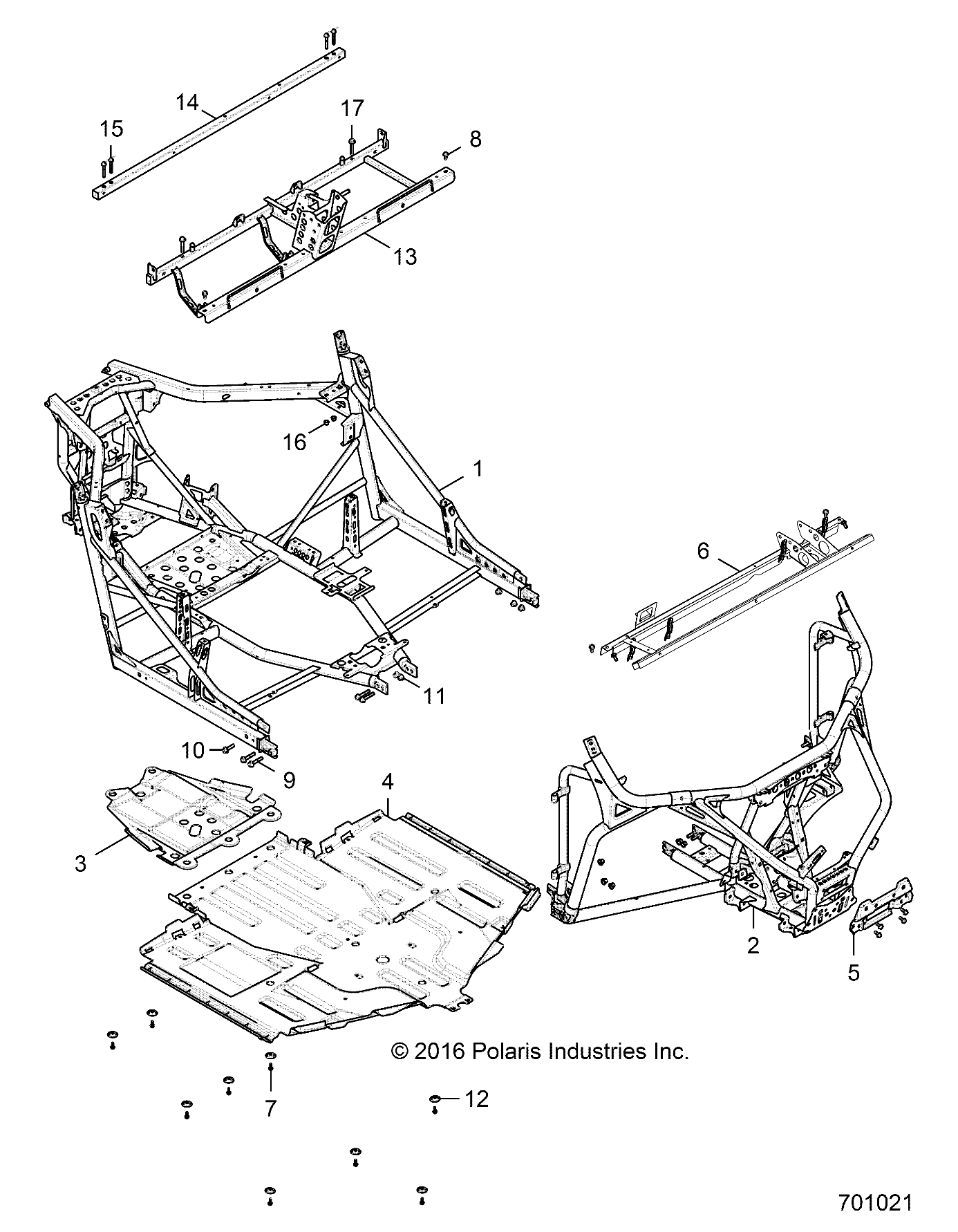 Part Number : 1021252-329 TUBE FRAME ASSEMBLY  TOP  E-CO