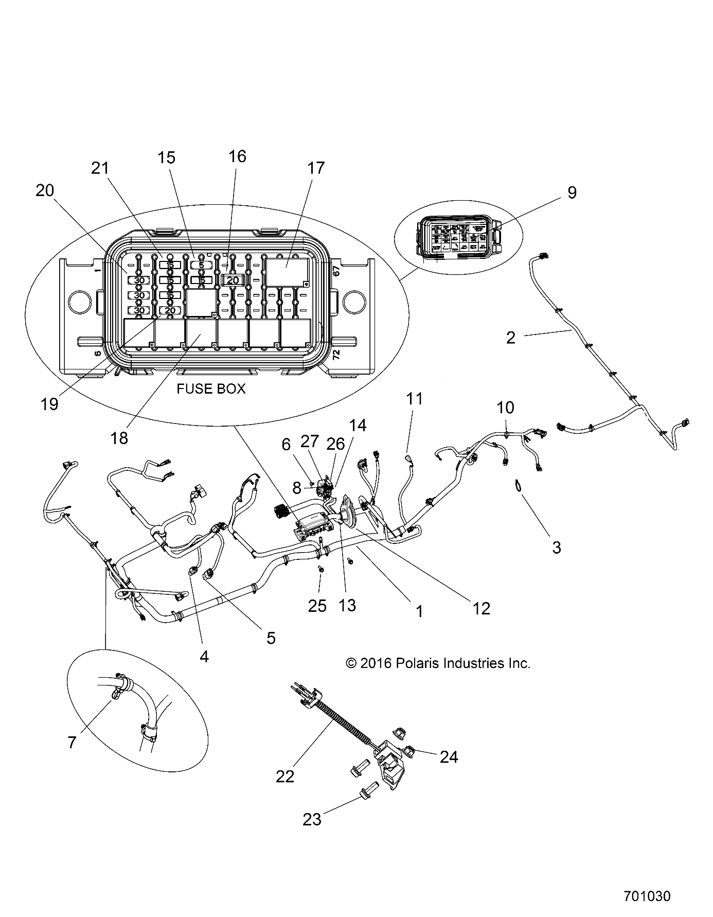 Part Number : 2413349 EPS CHASSIS HARNESS  4X4