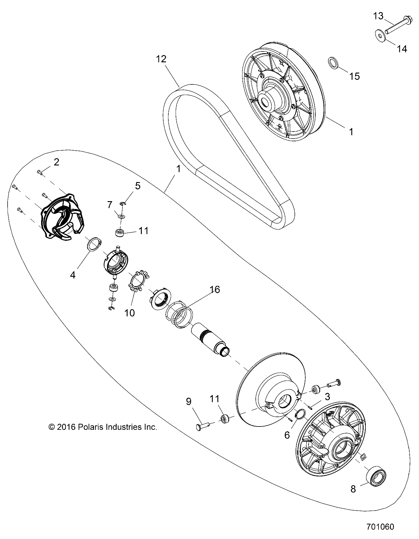 Foto diagrama Polaris que contem a peça 3234206