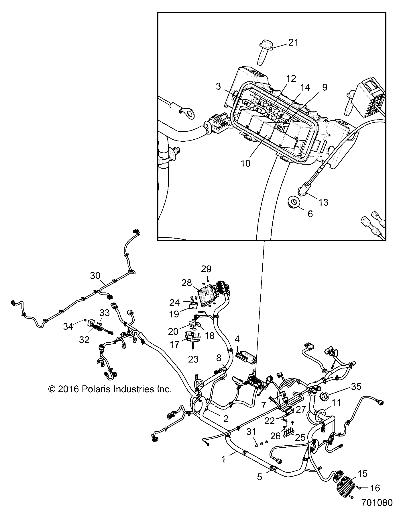 Part Number : 2413619 CHASSIS HARNESS  BASE  TURF