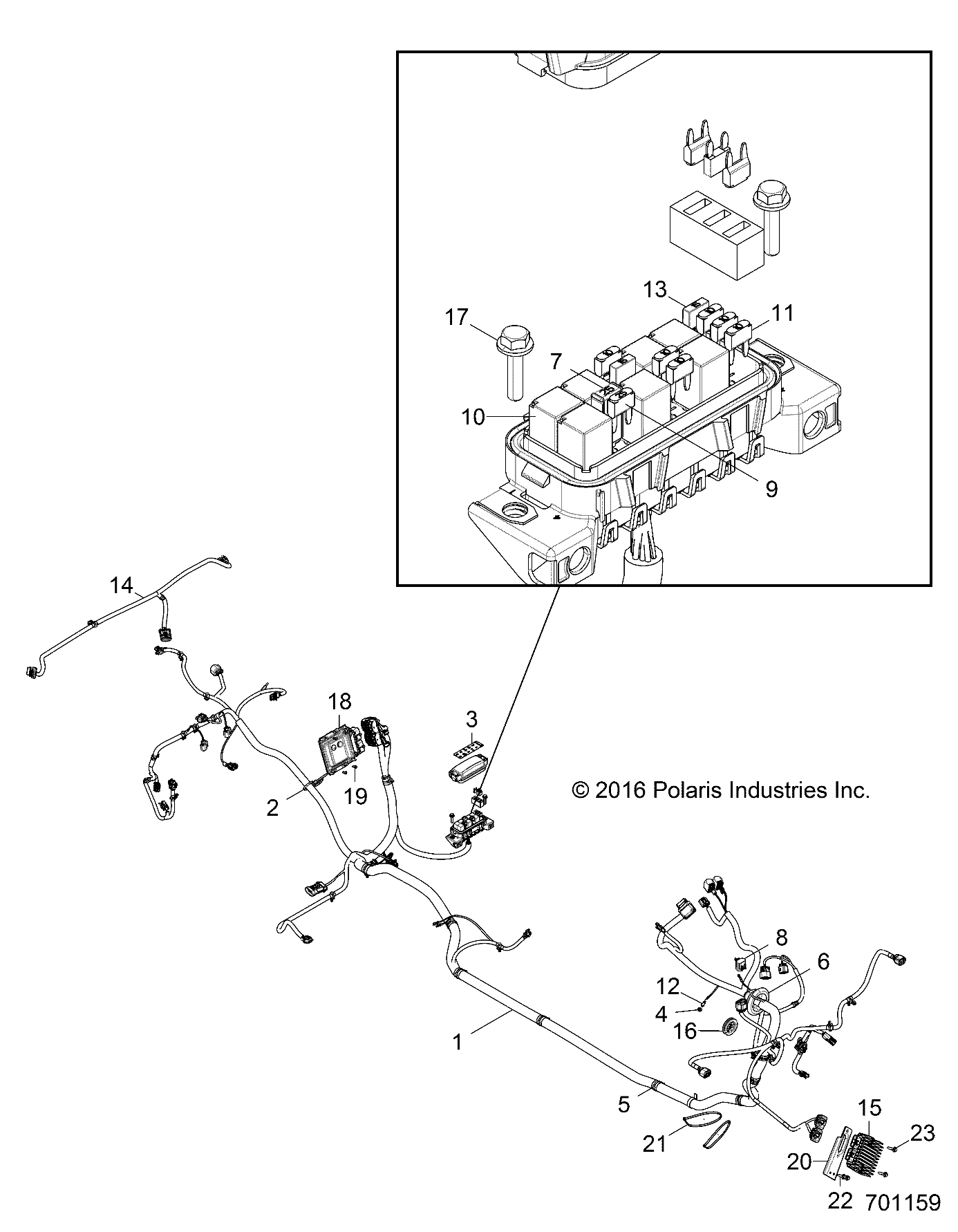 Part Number : 7186514 LABEL-FUSE BOX RZN