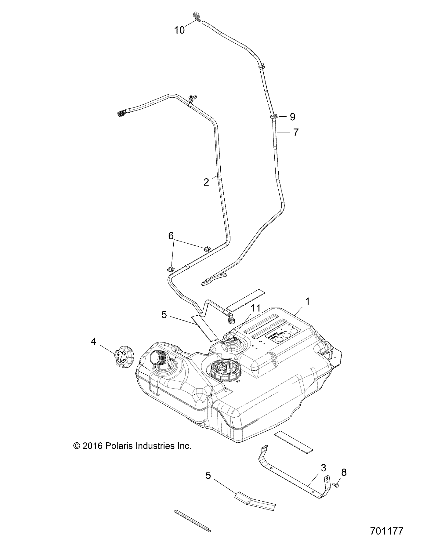 Part Number : 2521837 FUEL LINE ASSEMBLY