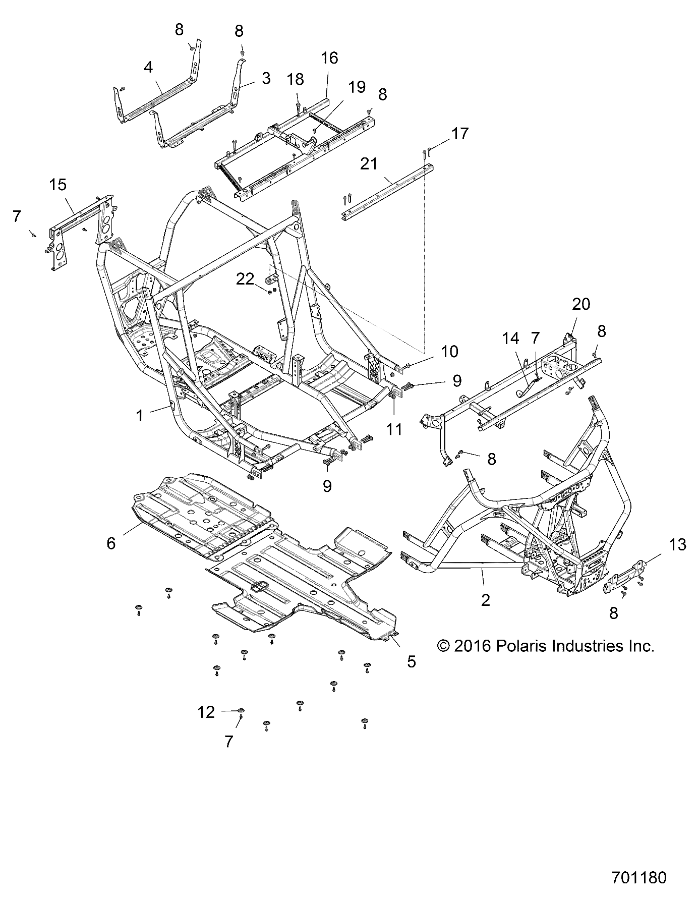 Part Number : 1022399-458 FRONT MAIN FRAME SECTION  MATT