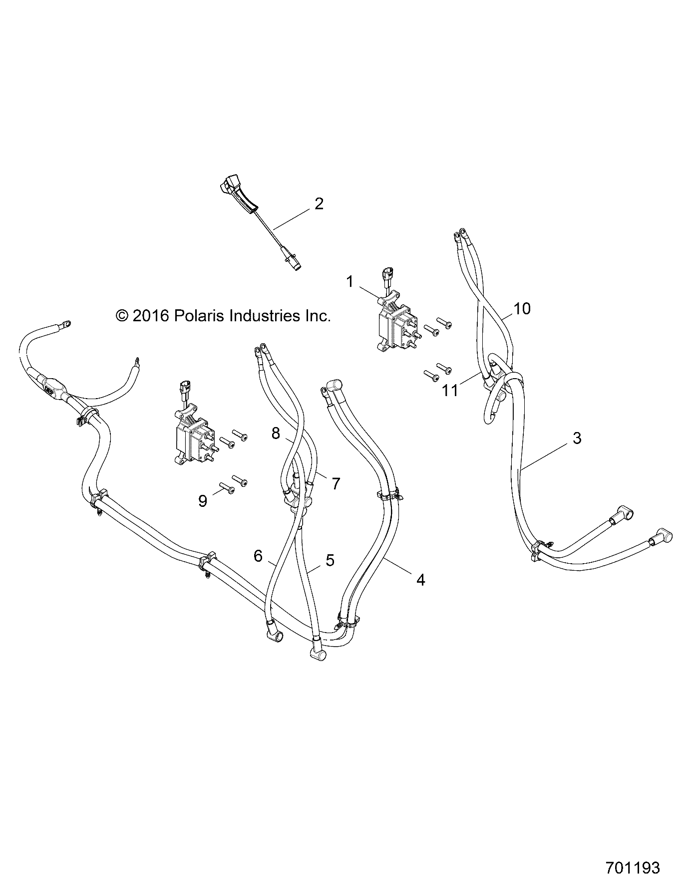 Foto diagrama Polaris que contem a peça 4013470-375