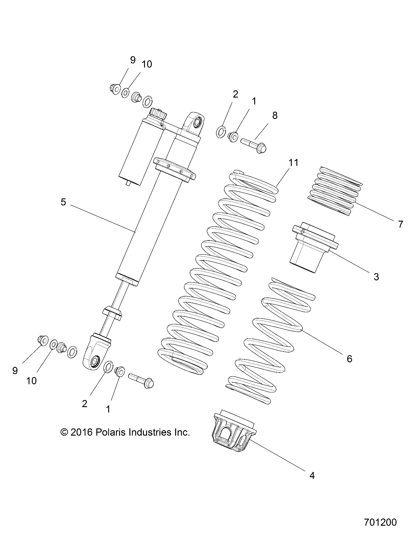 Foto diagrama Polaris que contem a peça 7044640-133