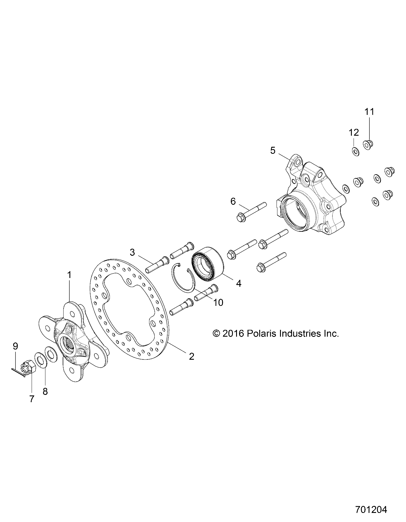 Foto diagrama Polaris que contem a peça 5138416