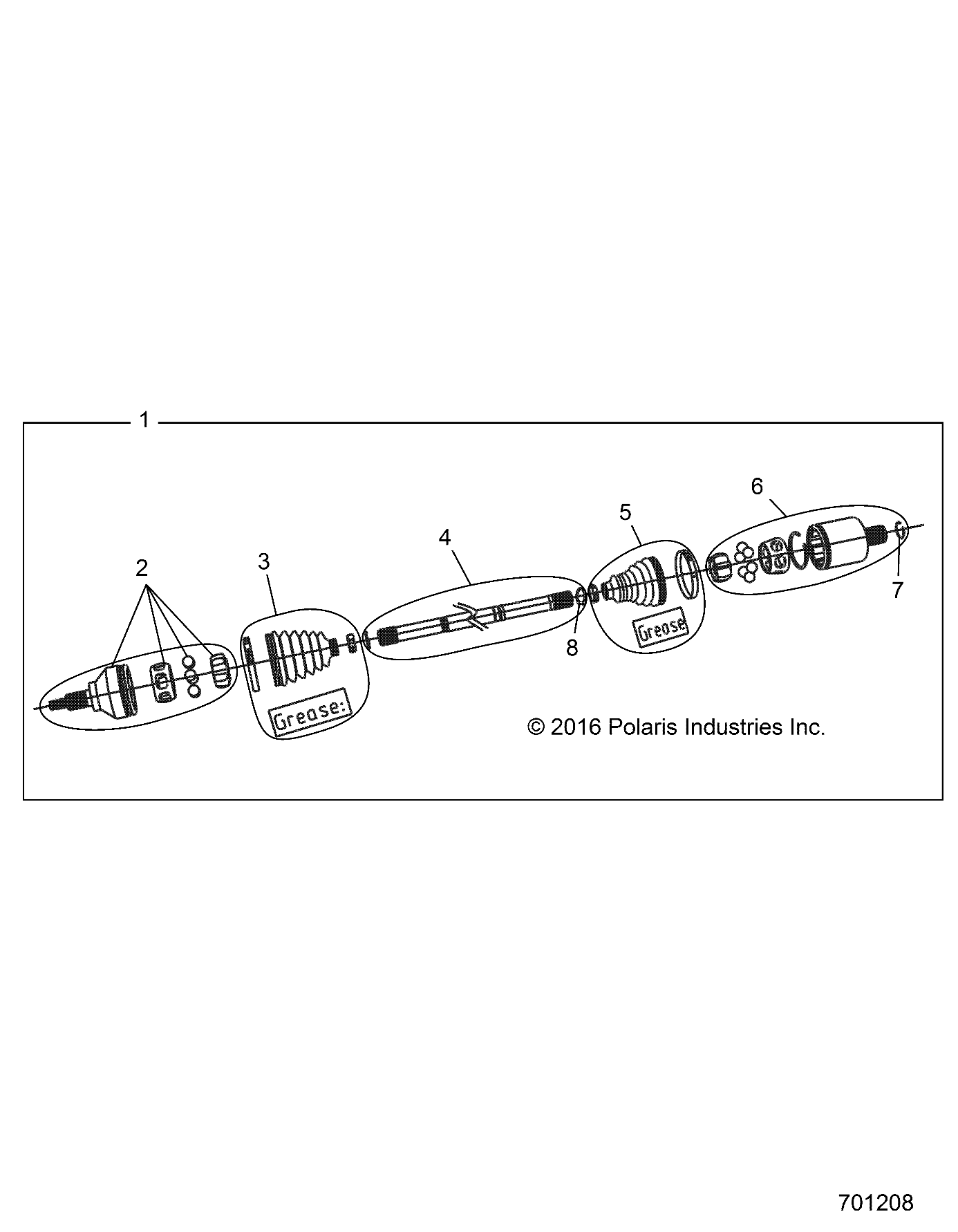 Part Number : 1333870 HALFSHAFT ASSEMBLY  FRONT  64