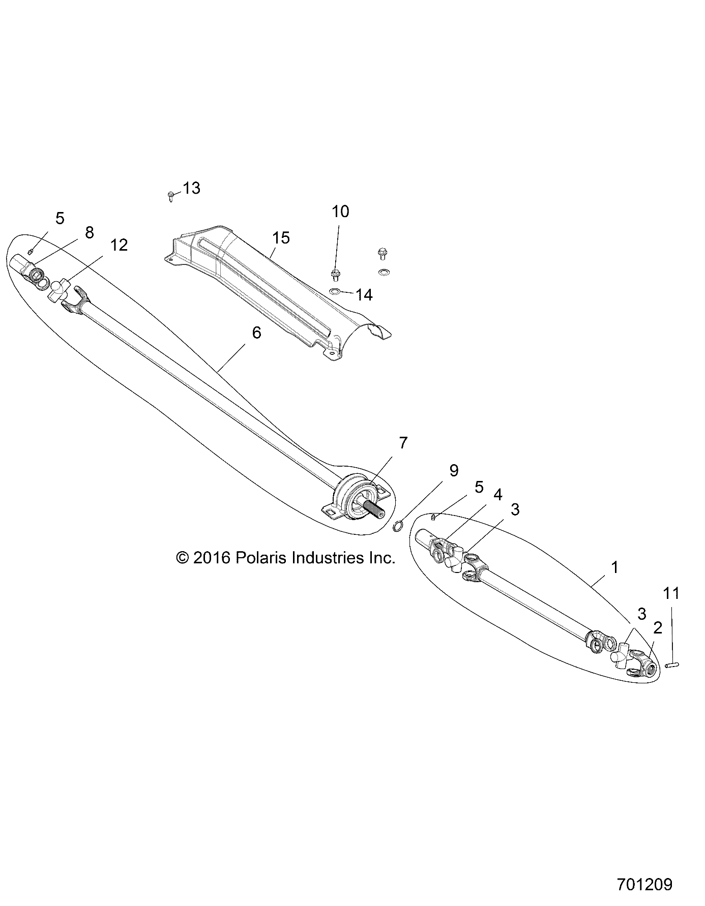 Part Number : 1333642 ASM-PROPSHAFT FRONT