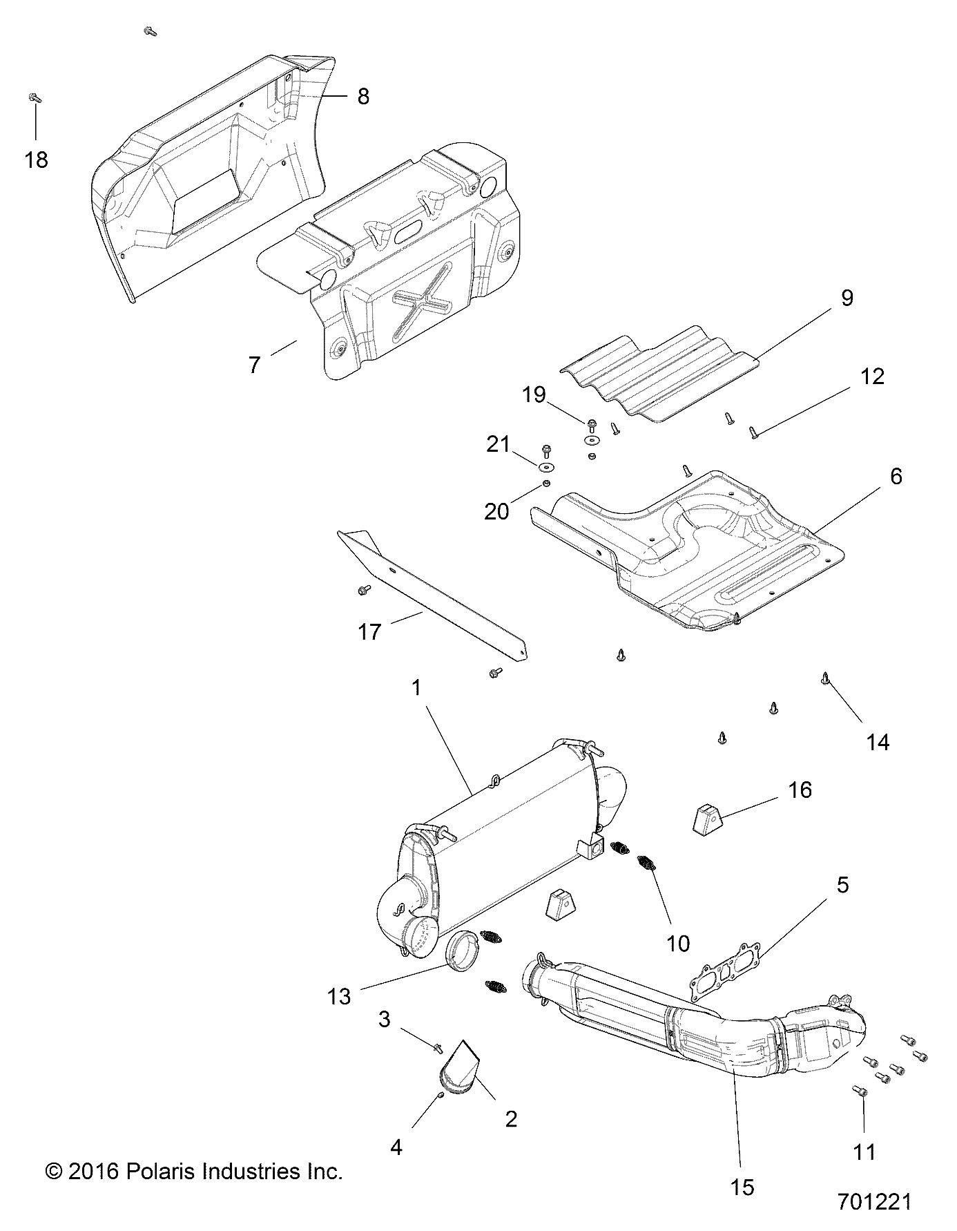 Part Number : 1262392 HEAD PIPE ASSEMBLY