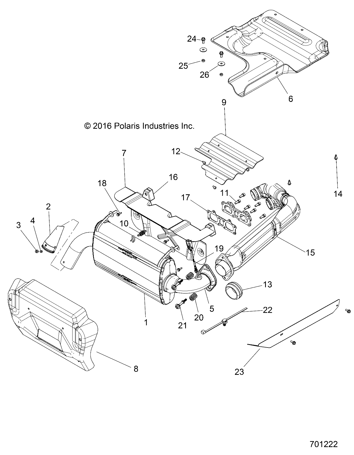 Part Number : 1262595 SILENCER ASSEMBLY