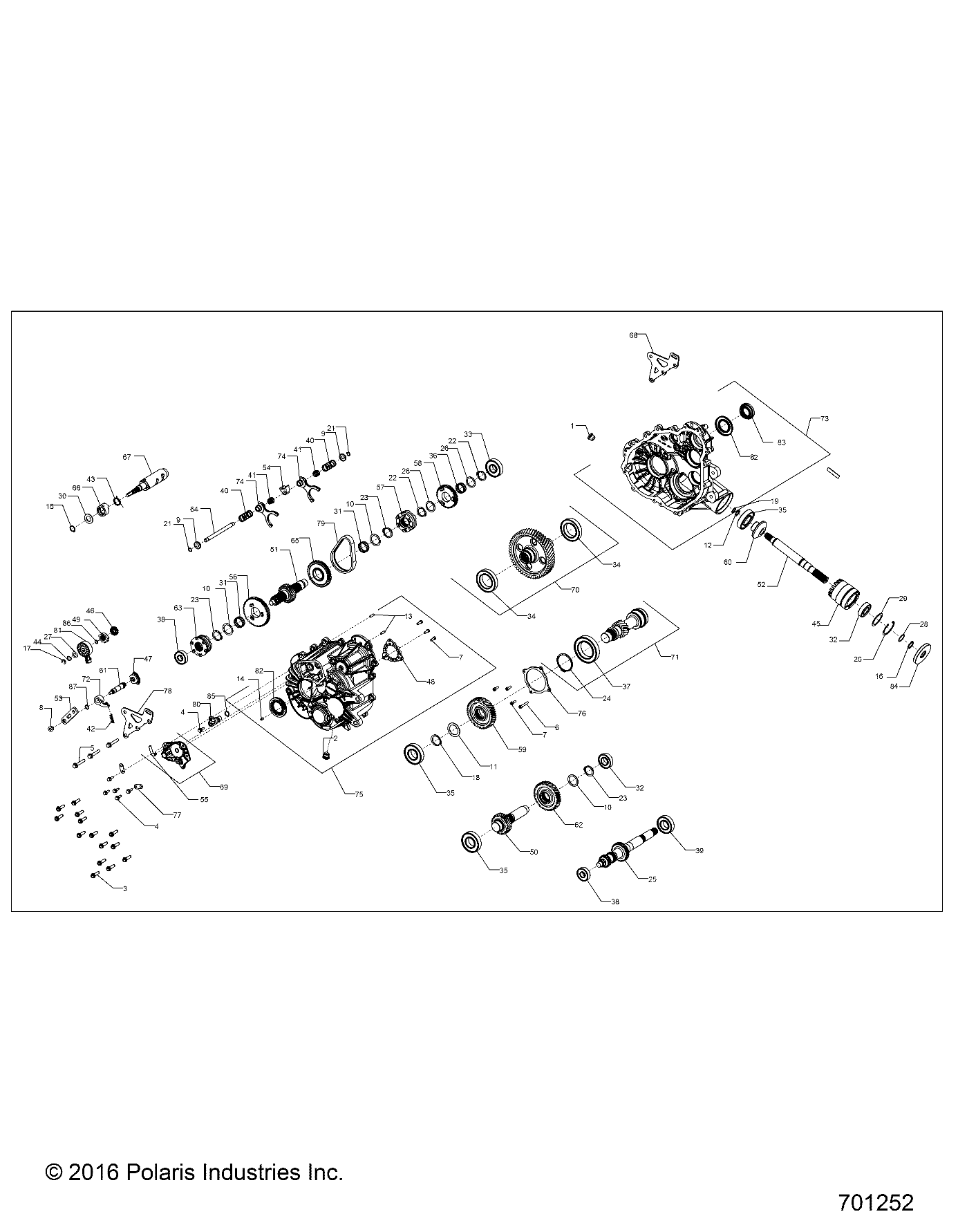 Foto diagrama Polaris que contem a peça 3235764