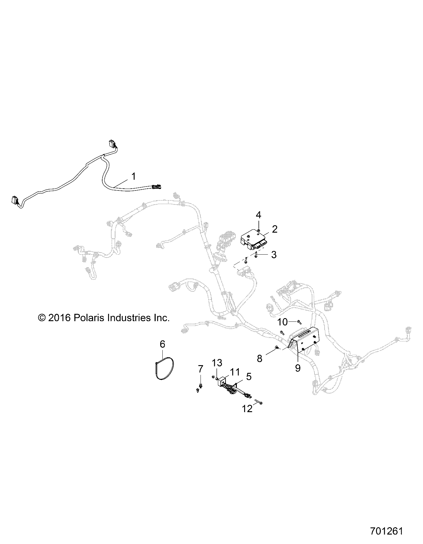 Foto diagrama Polaris que contem a peça 2411805