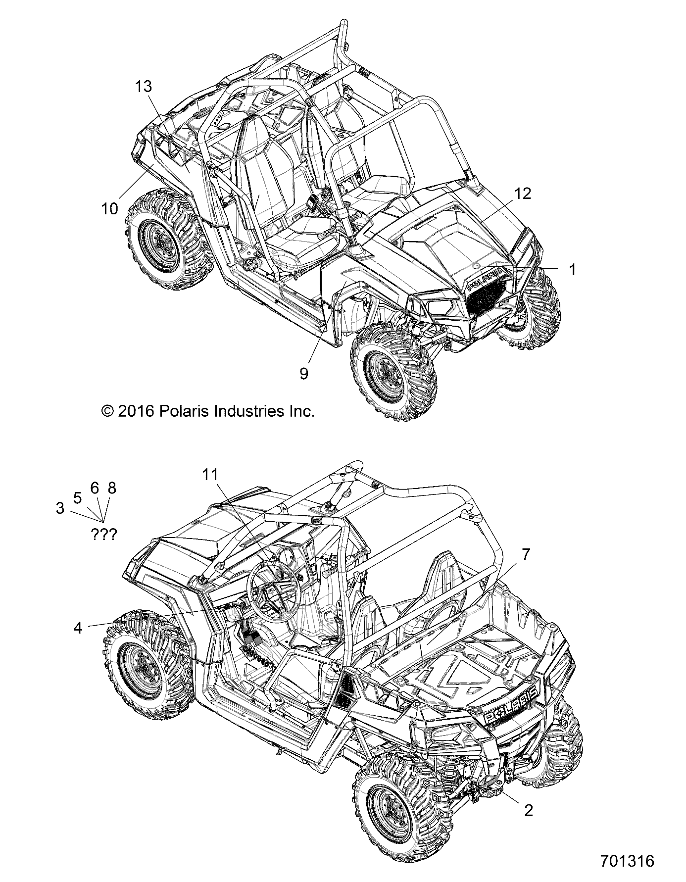 Part Number : 7184418 DECAL-BOX BTM RZR RH