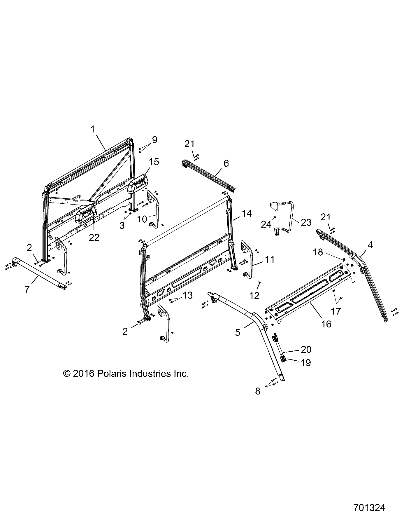 Part Number : 1022357-458 CAM FRAME WELD  FRONT  LEFT  M