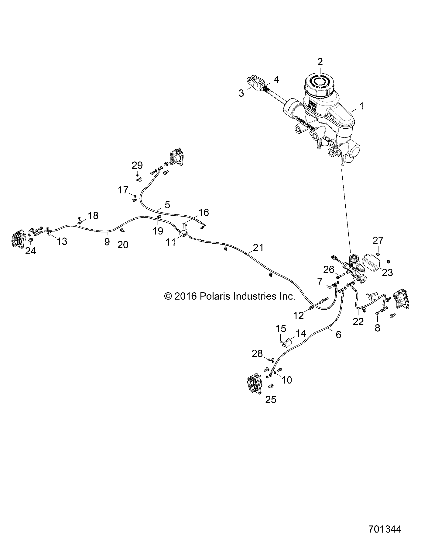 Foto diagrama Polaris que contem a peça 1911449