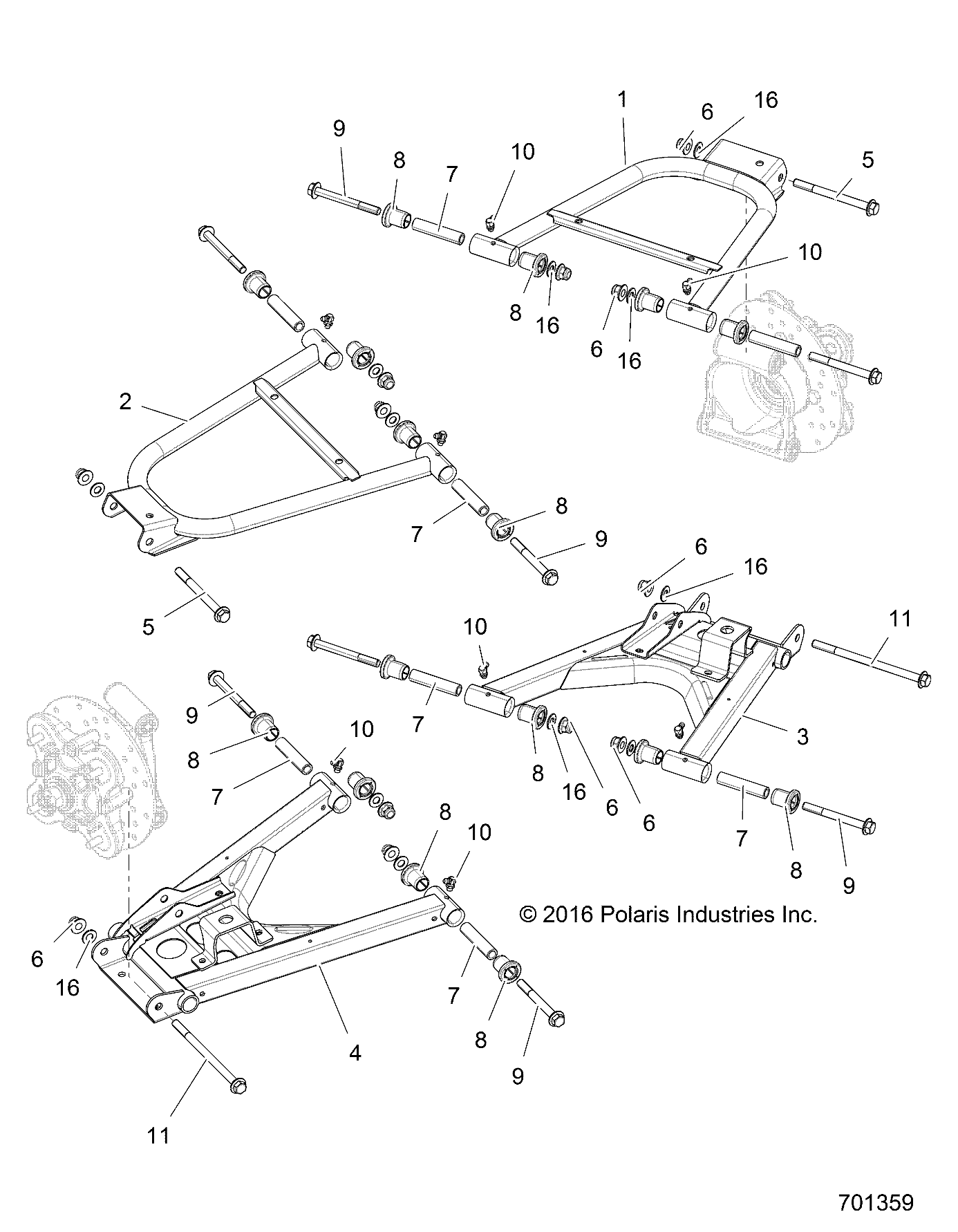 Part Number : 1018465-293 WELD-CNTRL ARM REAR UPR LH RED