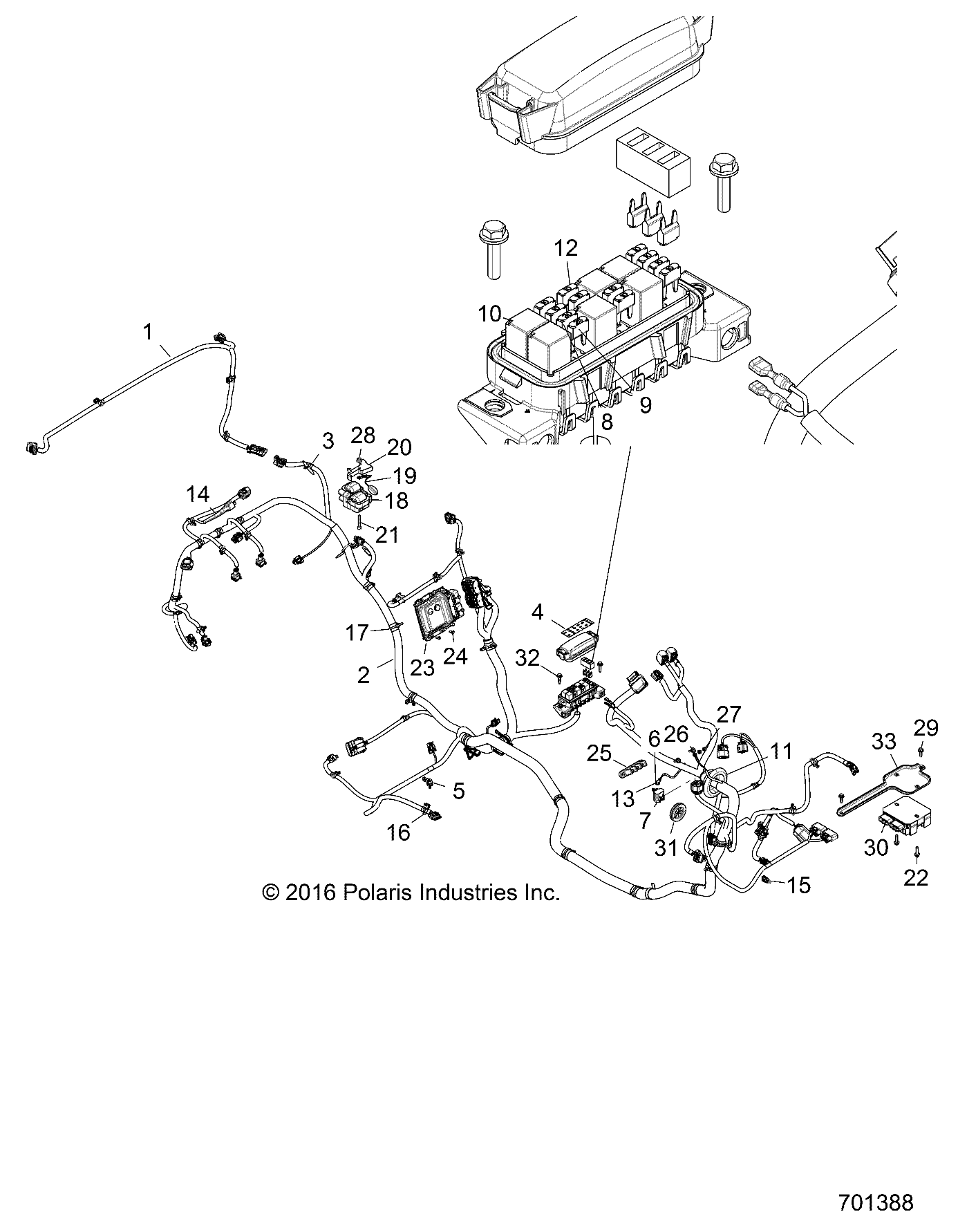 Foto diagrama Polaris que contem a peça 2881482