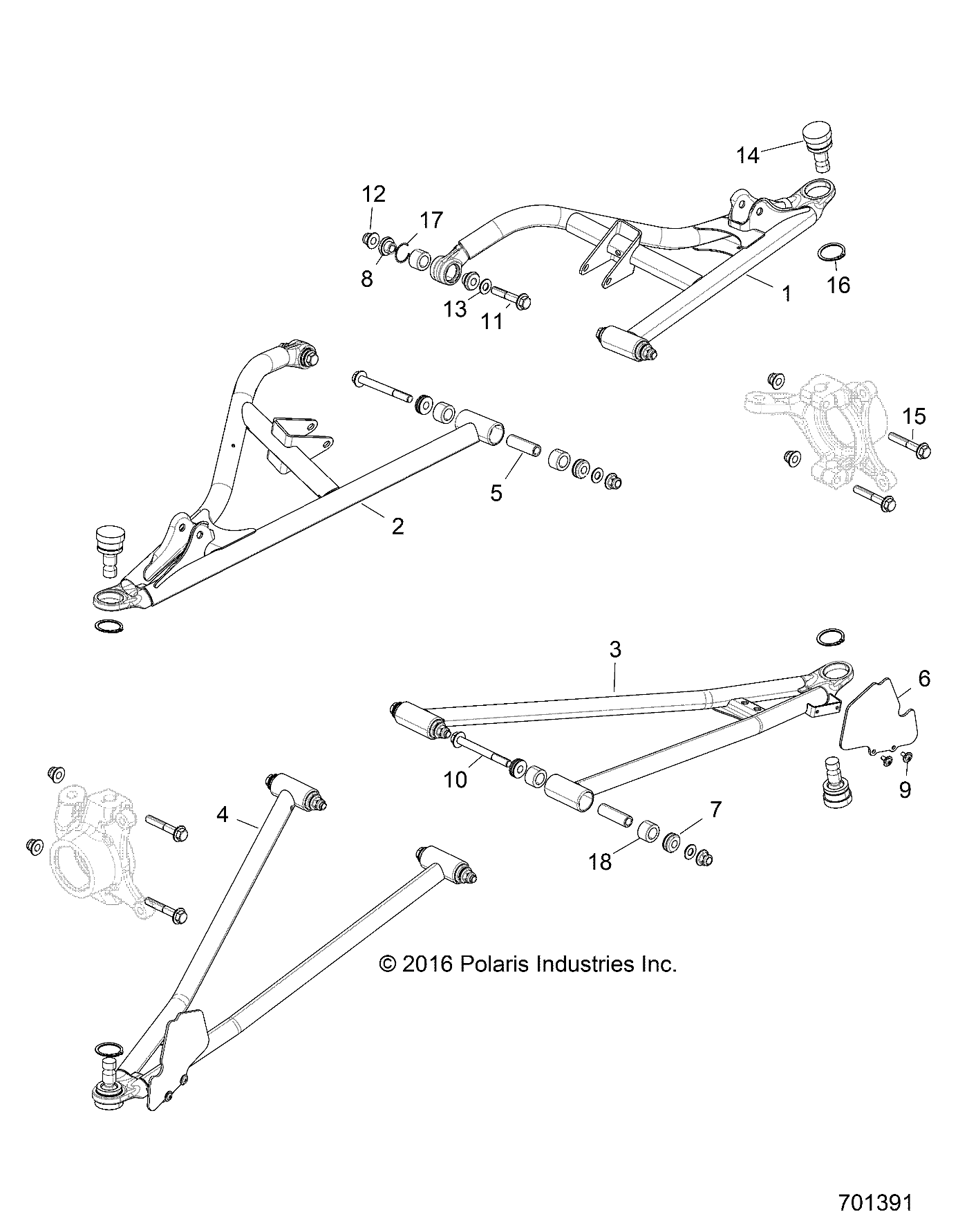 Part Number : 1023526-446 CTRL ARM FRT UPR LFT SIDE COSM