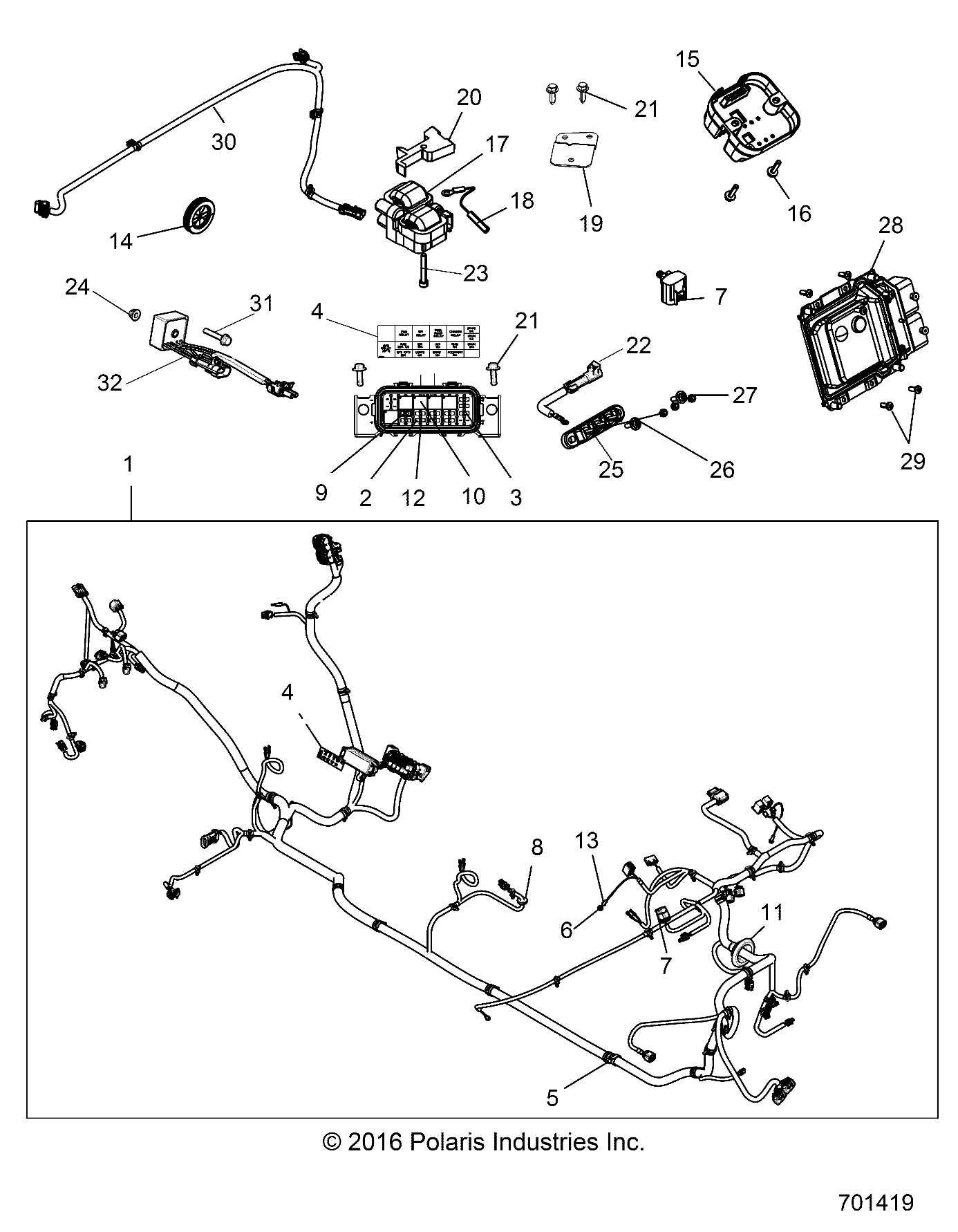 Part Number : 7185142 LABEL-FUSE BOX