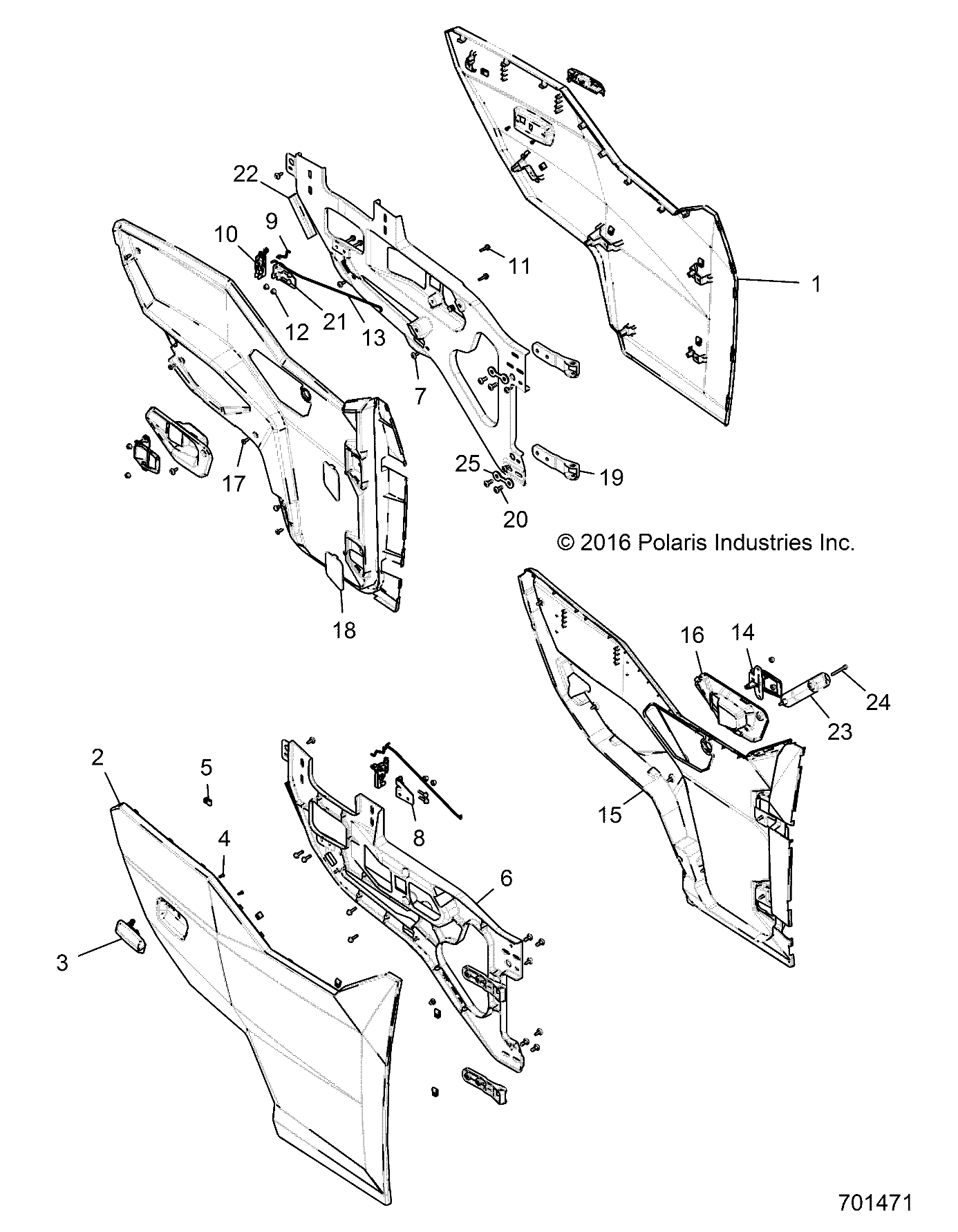 Part Number : 5261426 BRKT-DOOR LATCH MNT RH