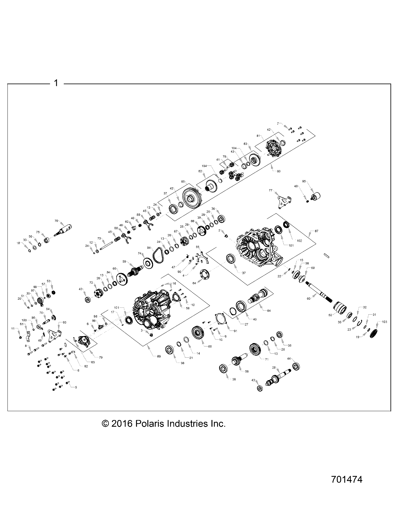 Part Number : 1334132 GEARCASE ASSEMBLY