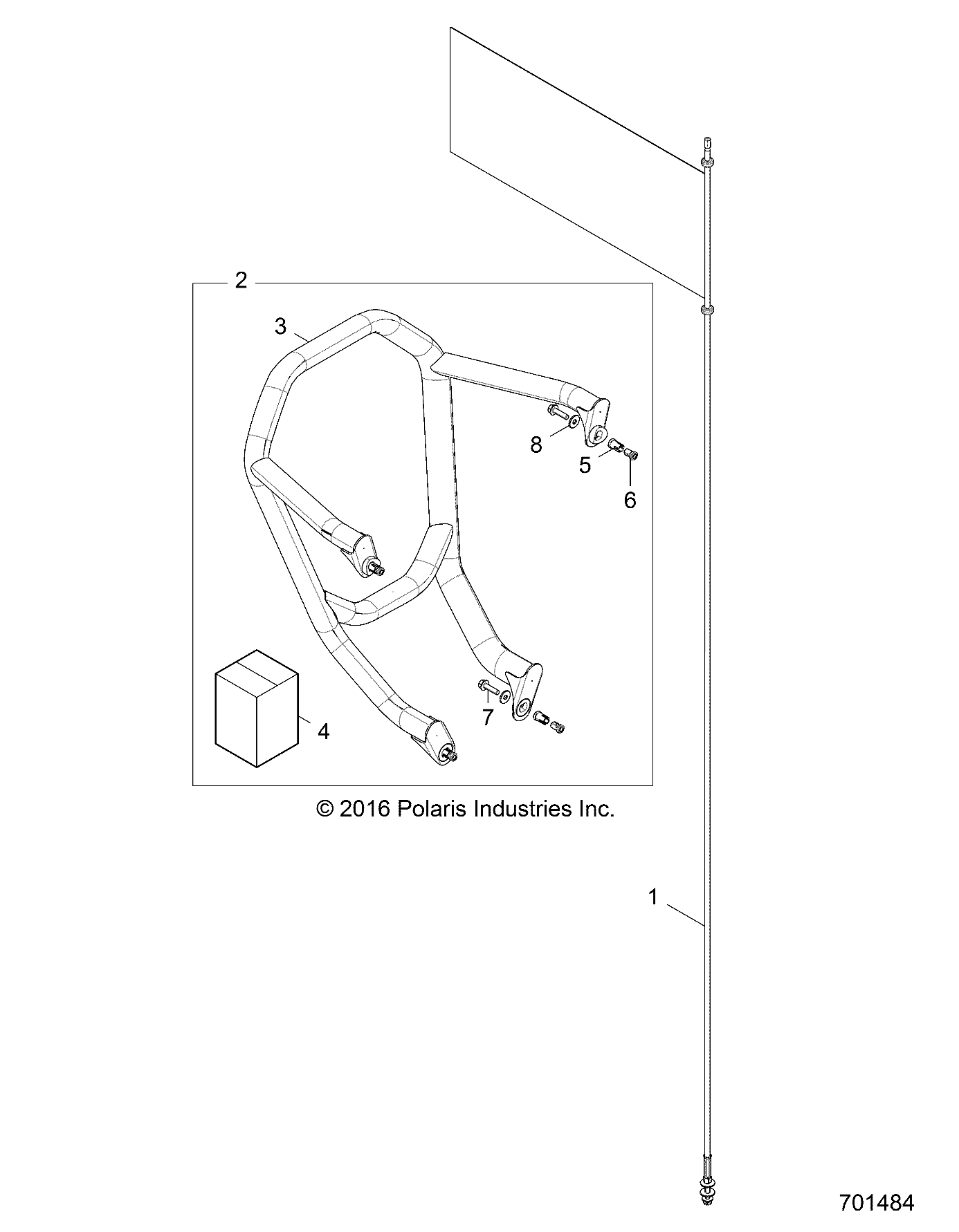 Foto diagrama Polaris que contem a peça 2881468