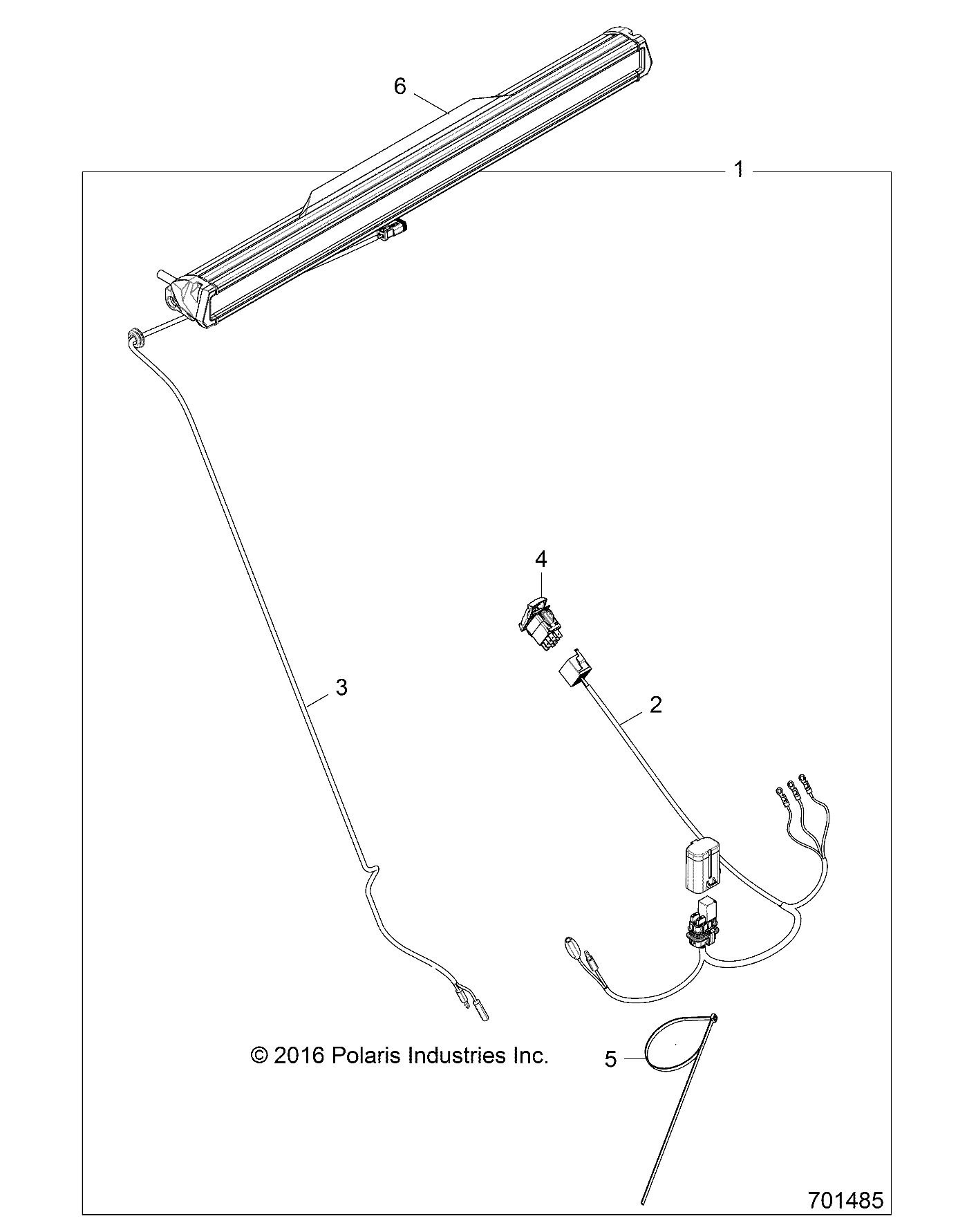 Part Number : 2414360 HARNESS-DASH LIGHTBAR