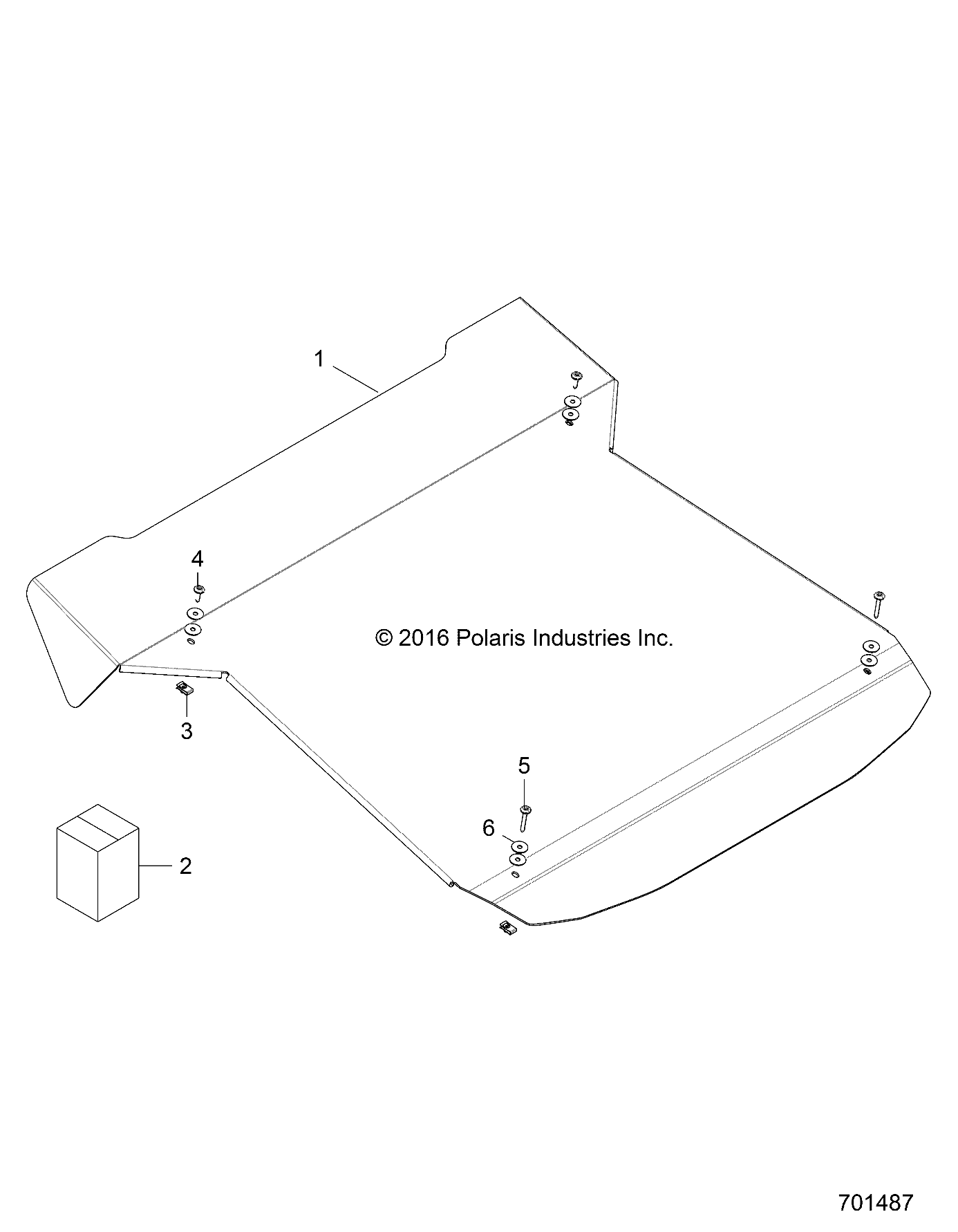 Foto diagrama Polaris que contem a peça 2881582-458