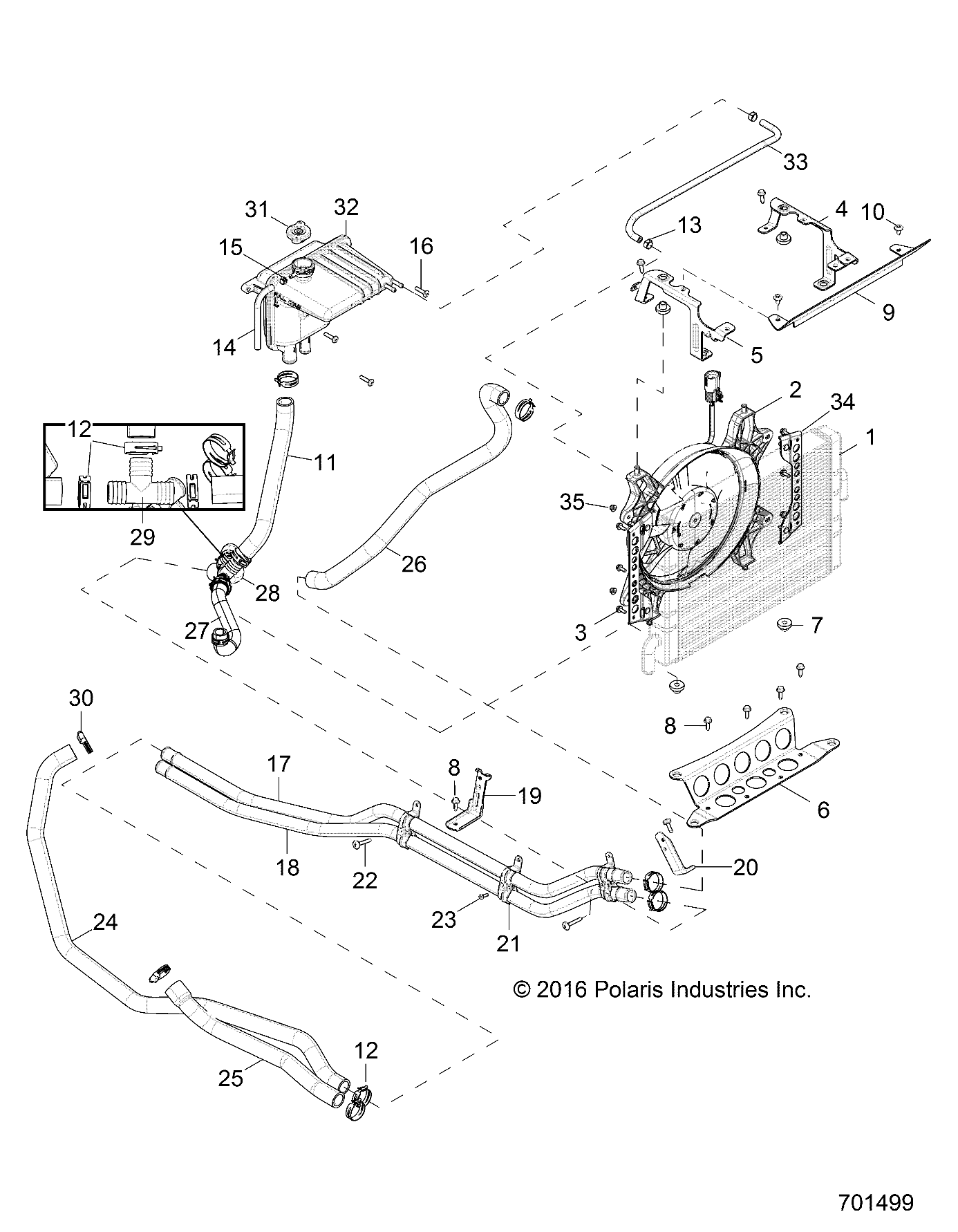 Foto diagrama Polaris que contem a peça 5139910