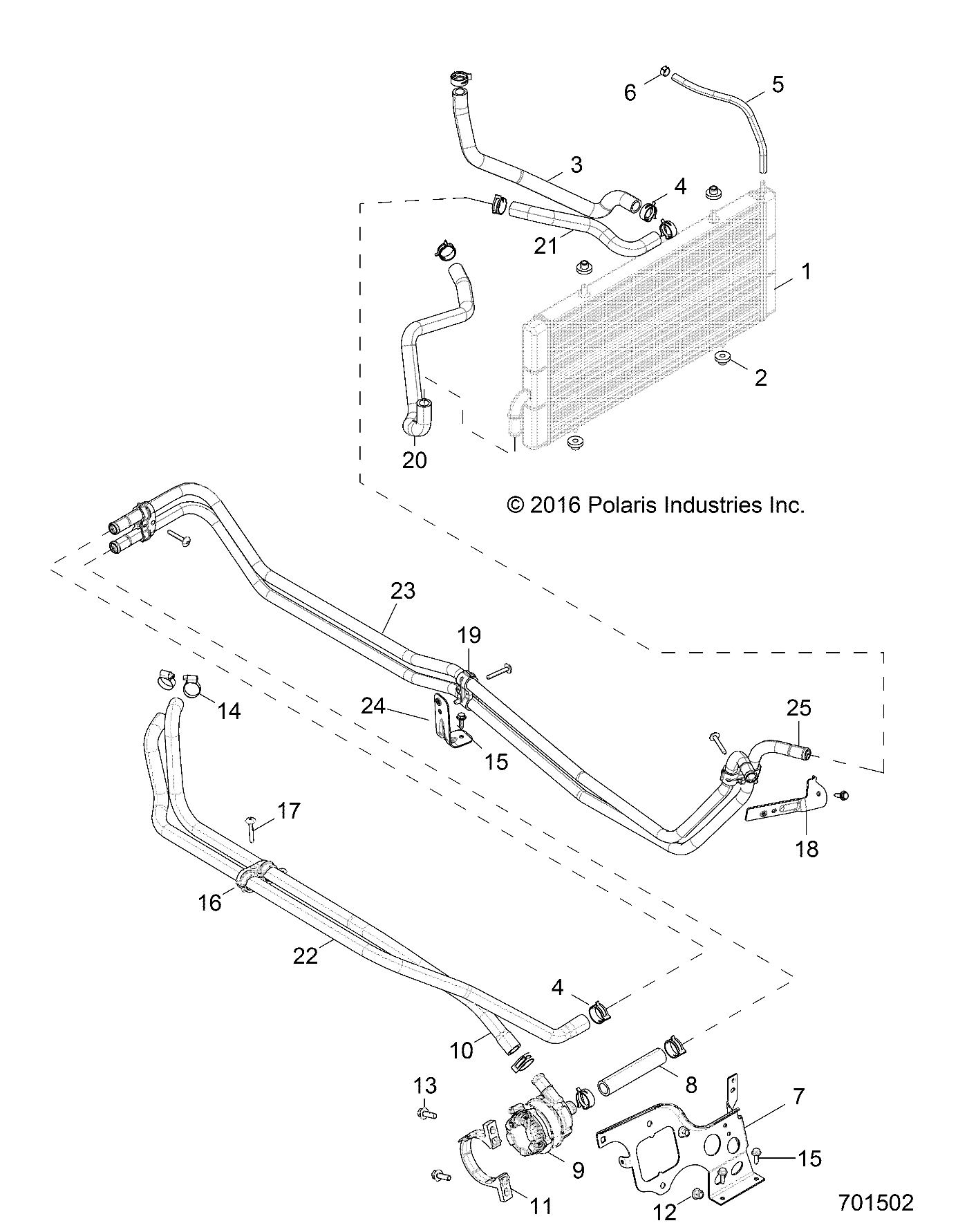 Part Number : 5265051-329 BRKT-COOLANT TUBE ECOAT