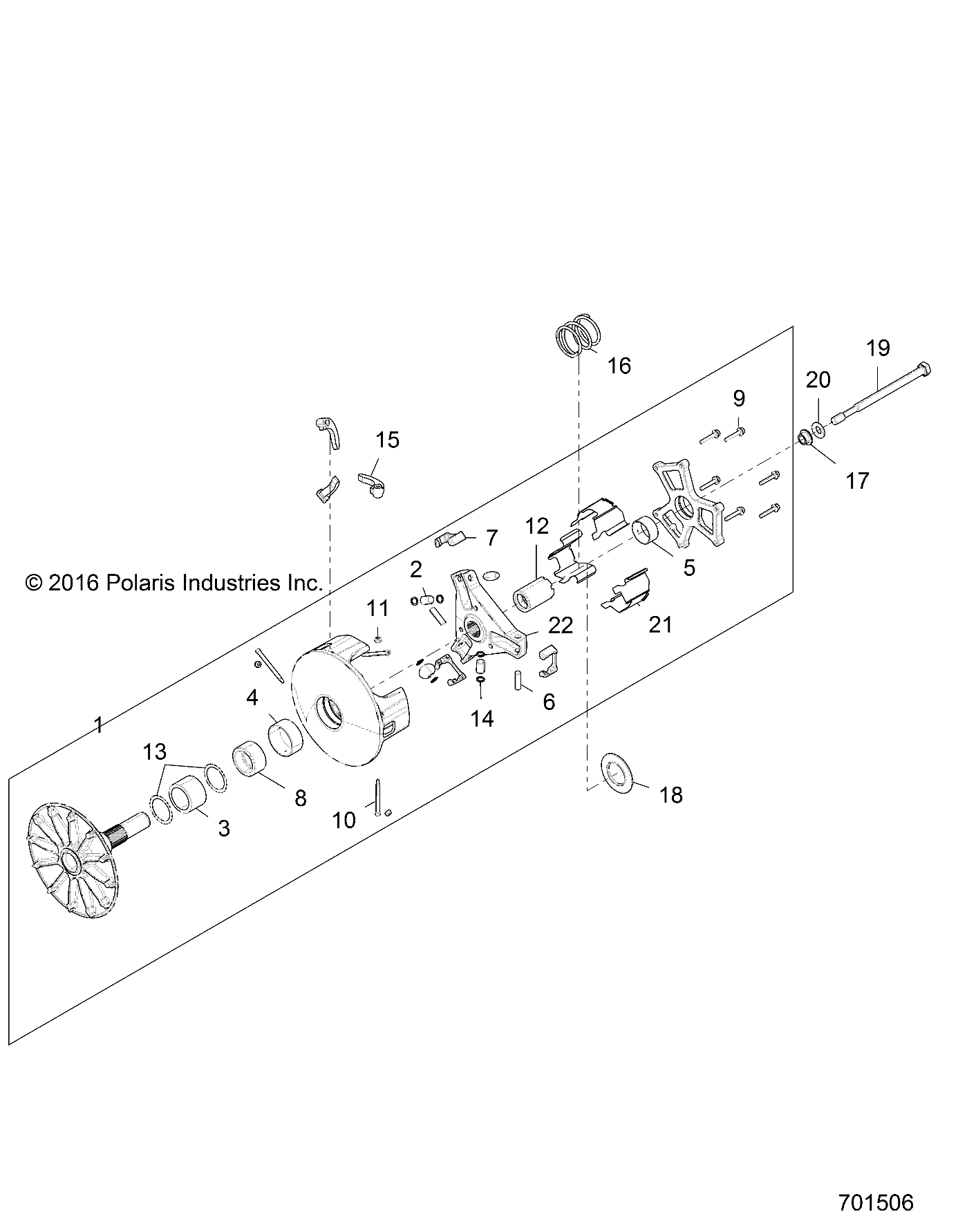 Foto diagrama Polaris que contem a peça 5139823