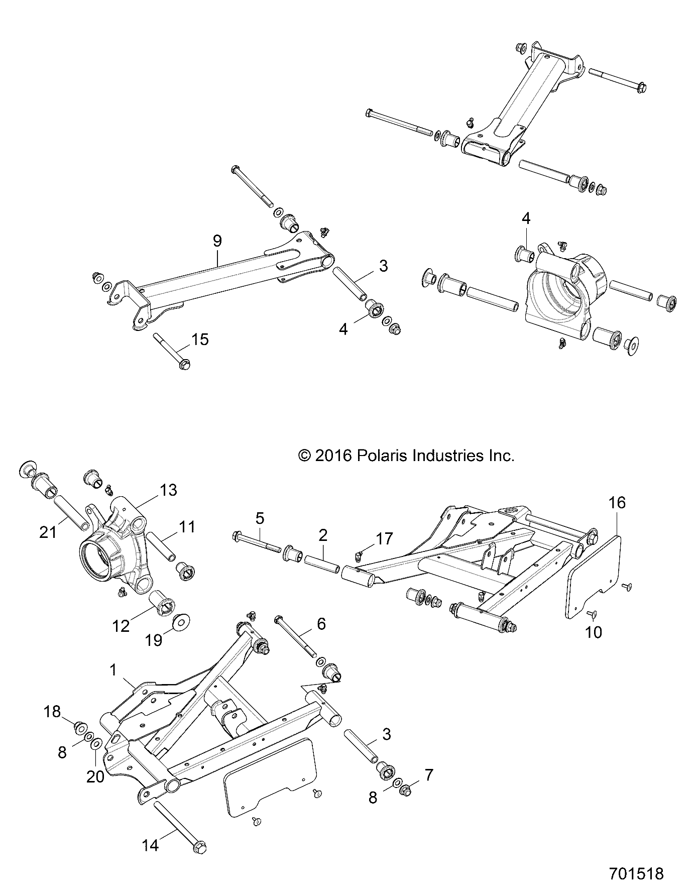 Part Number : 1018820-385 A-ARM WELD  REAR  UPPER  LEFT