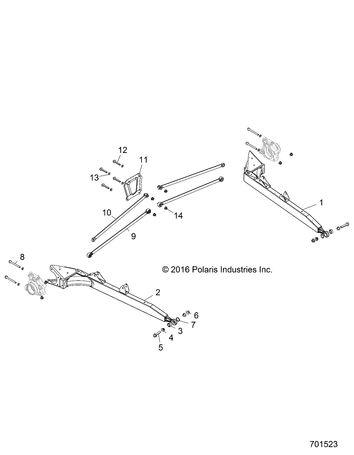 Foto diagrama Polaris que contem a peça 1023023-458