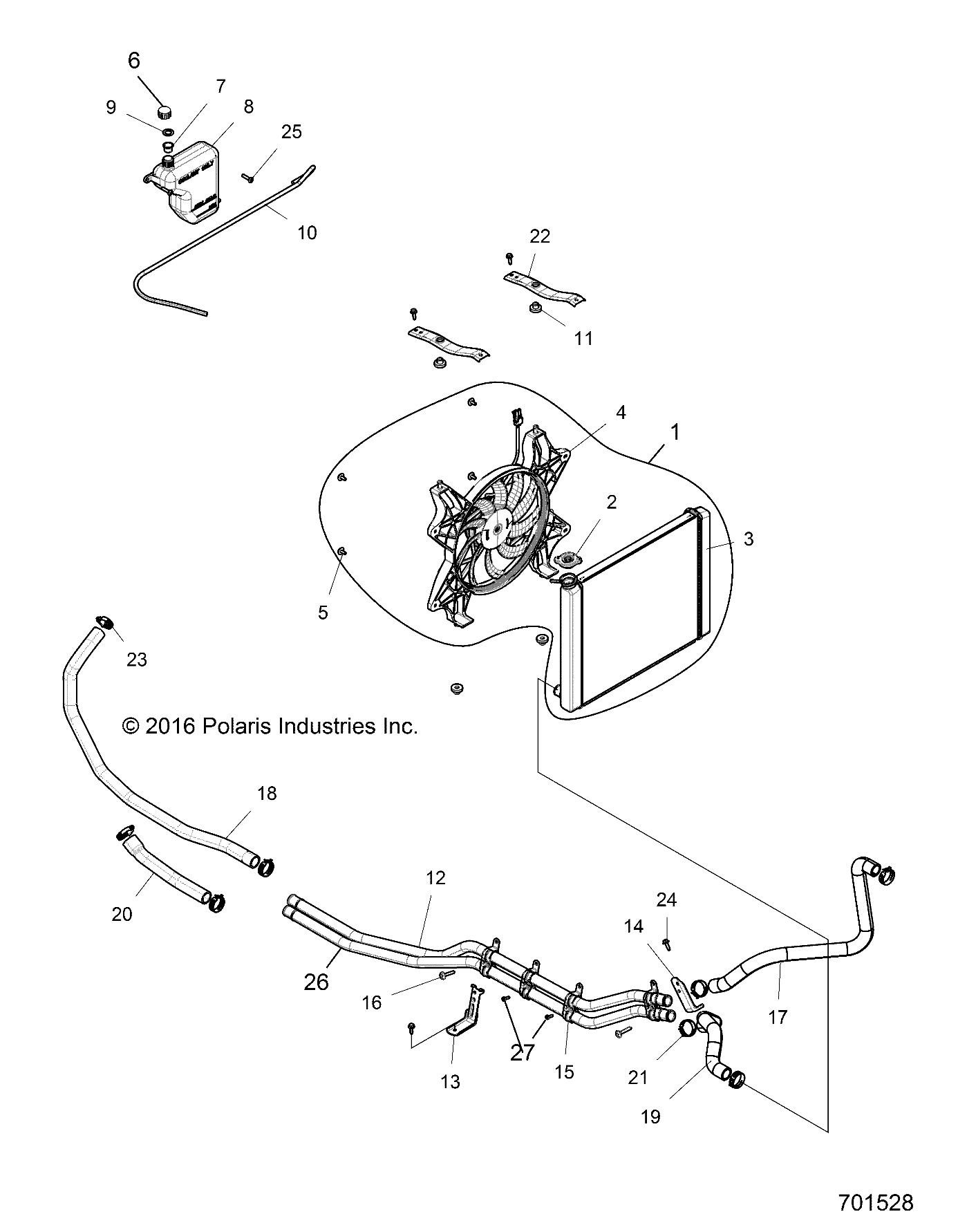 Foto diagrama Polaris que contem a peça 5139908