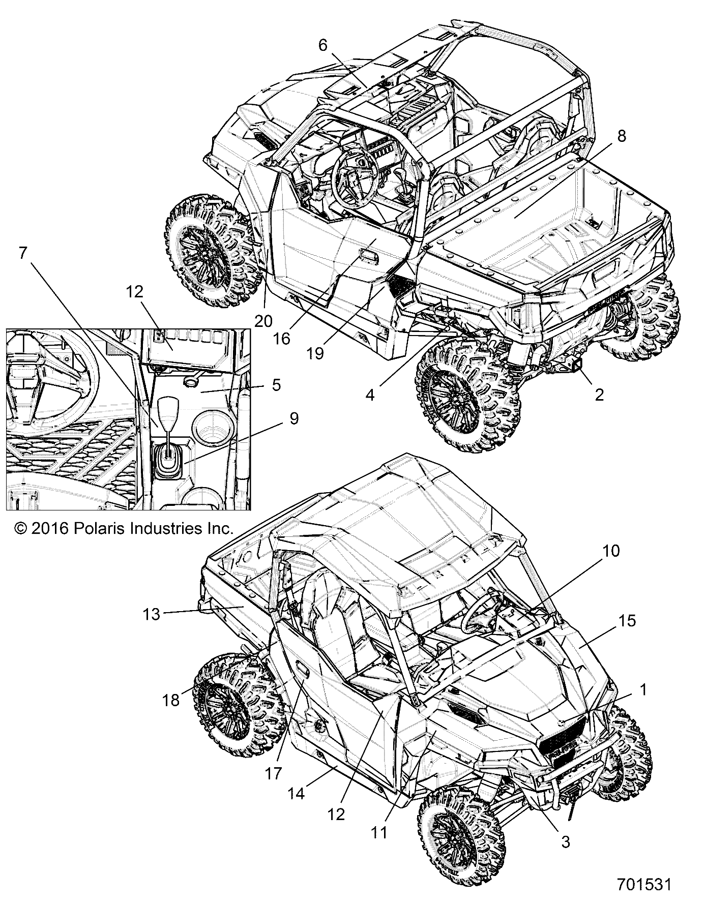 Part Number : 7185985 DECAL-WARN PASS/TIREPR GEN EU