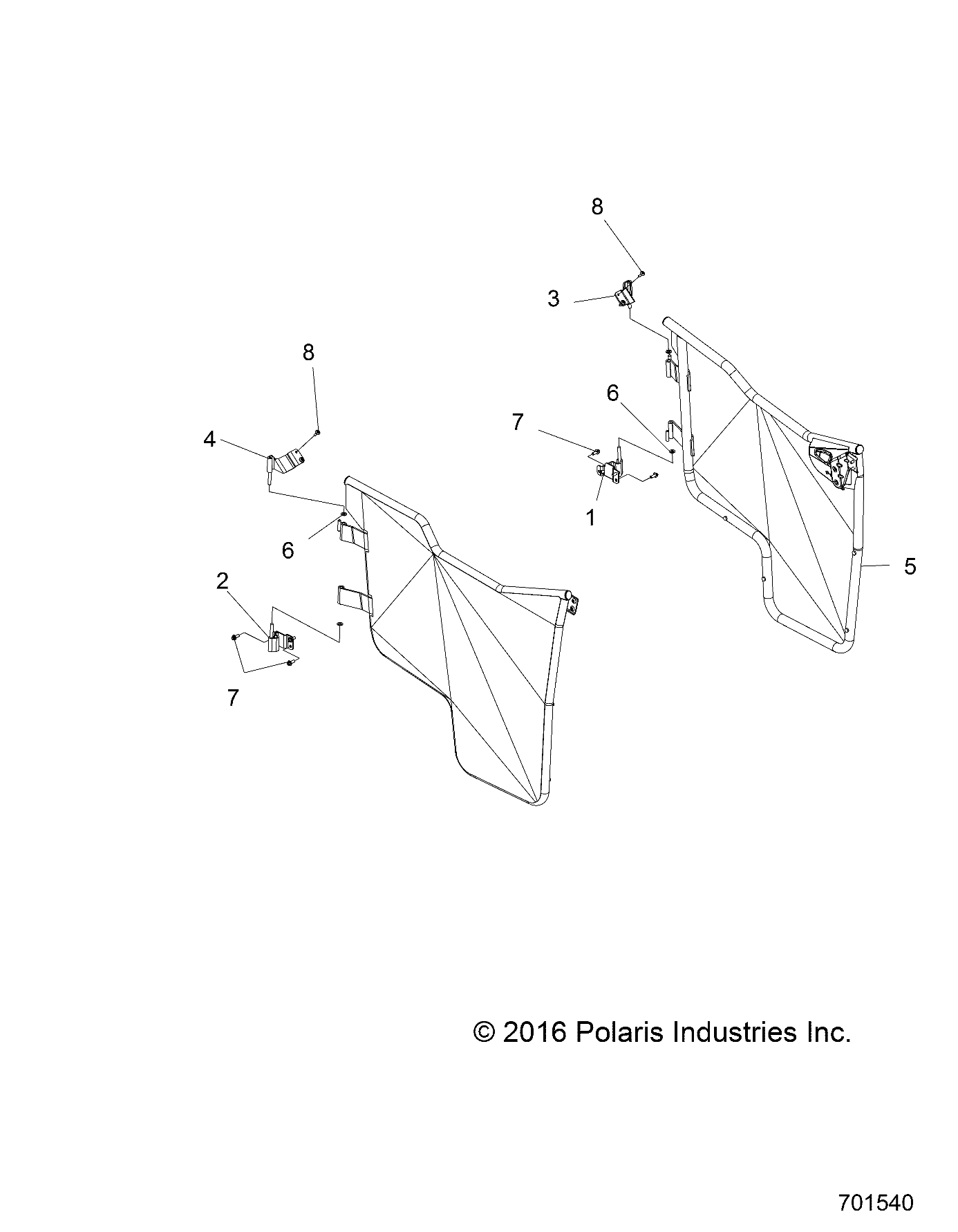 Part Number : 1022988-458 HINGE WELD  UPPER  LEFT  MATTE