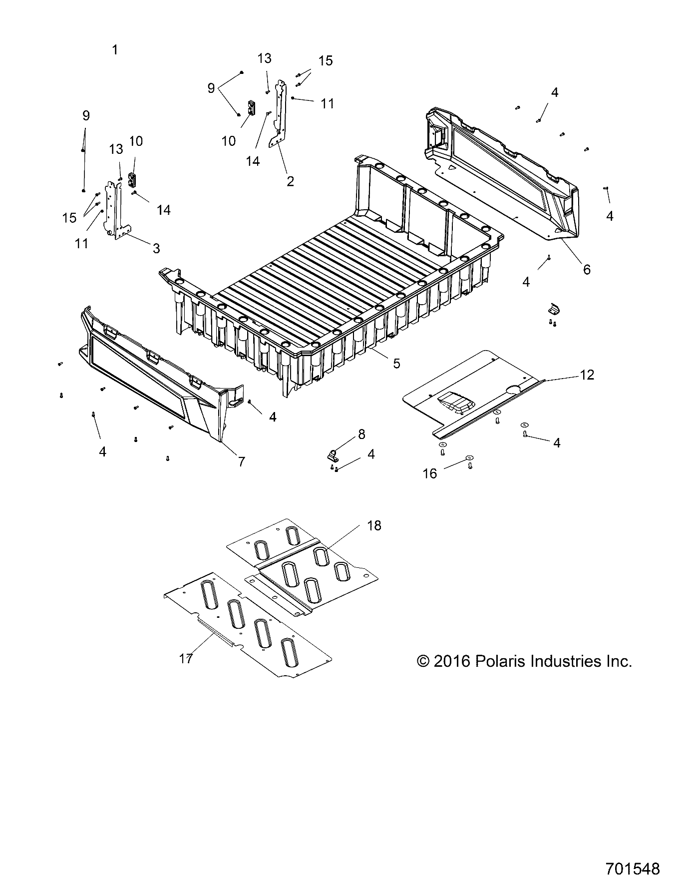 Part Number : 5263737 SHIELD-HEAT CARGO BOX REAR