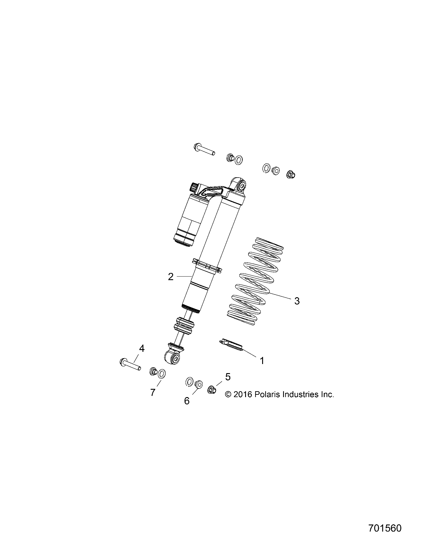 Part Number : 7044649 2 PIGGYBACK RESERVOIR SHOCK  F