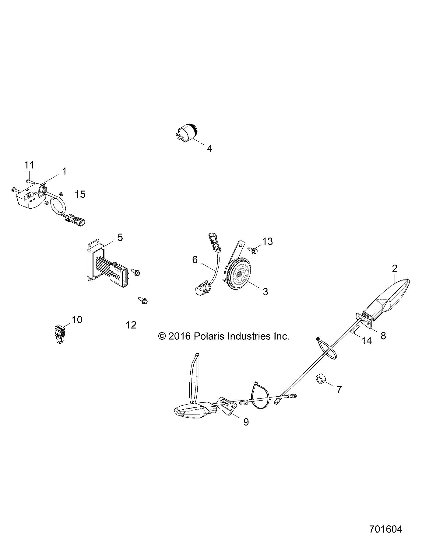 Foto diagrama Polaris que contem a peça 7517411