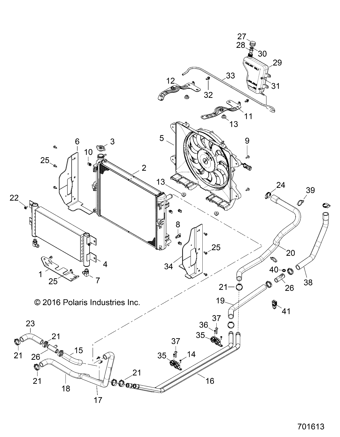 Foto diagrama Polaris que contem a peça 2412474