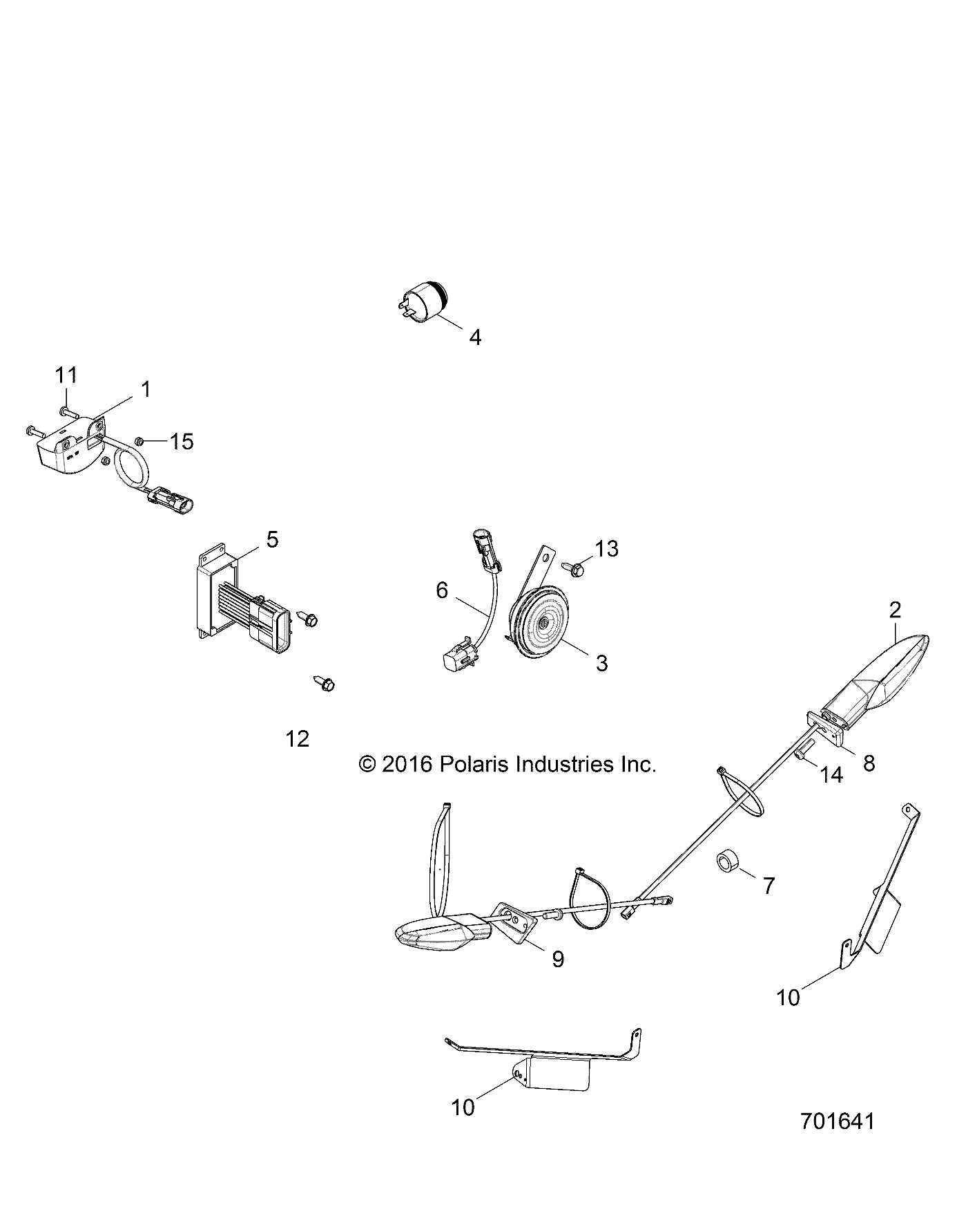 Part Number : 4016729 HORN-DISC L BRKT