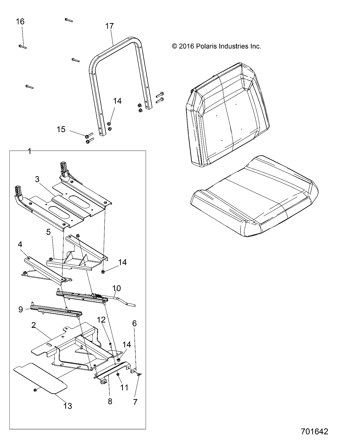 Part Number : 1023038-329 WELD-SEAT ADJUSTER MID BRKT BL