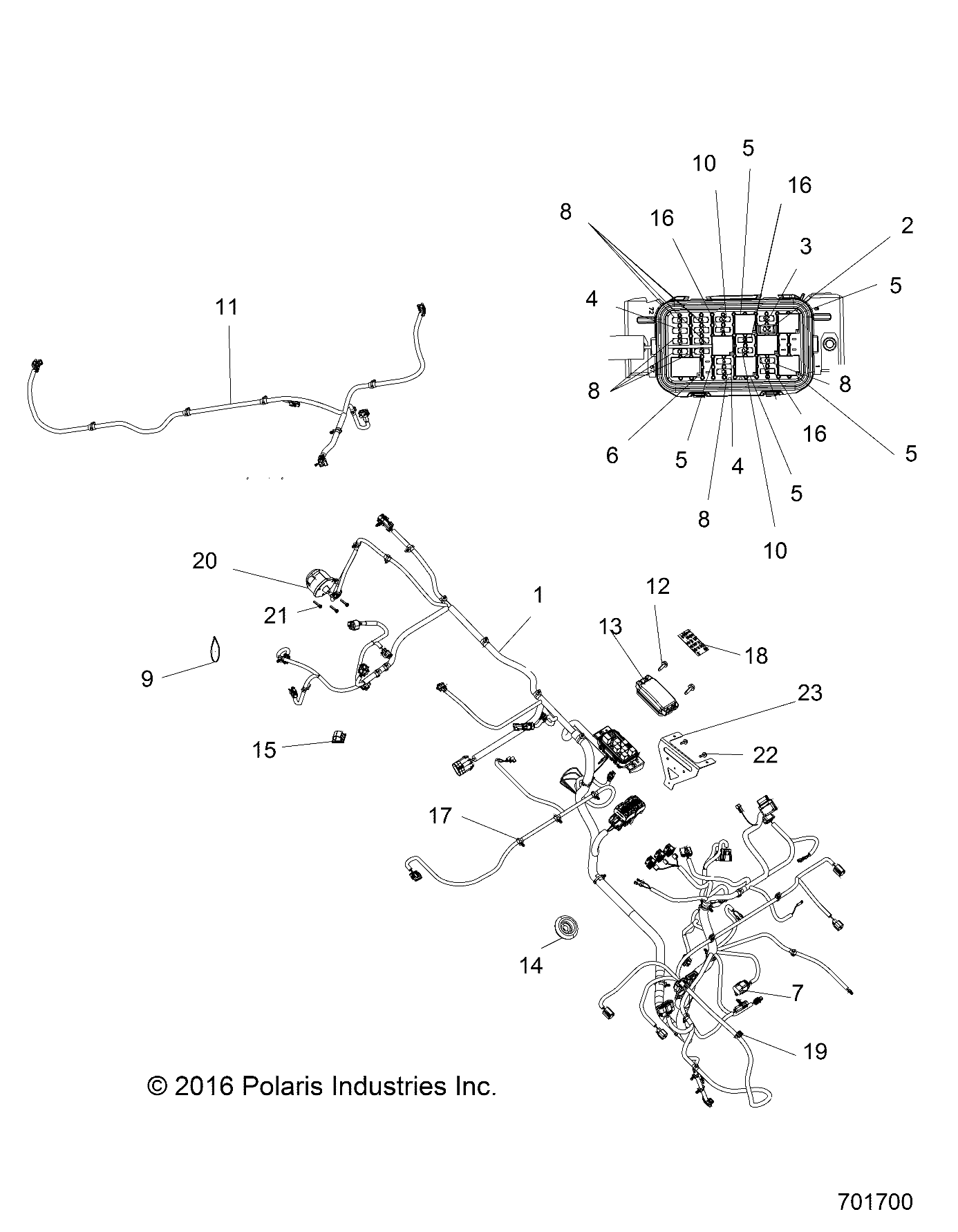 Part Number : 2413587 HARNESS-CHASSIS 570 TR